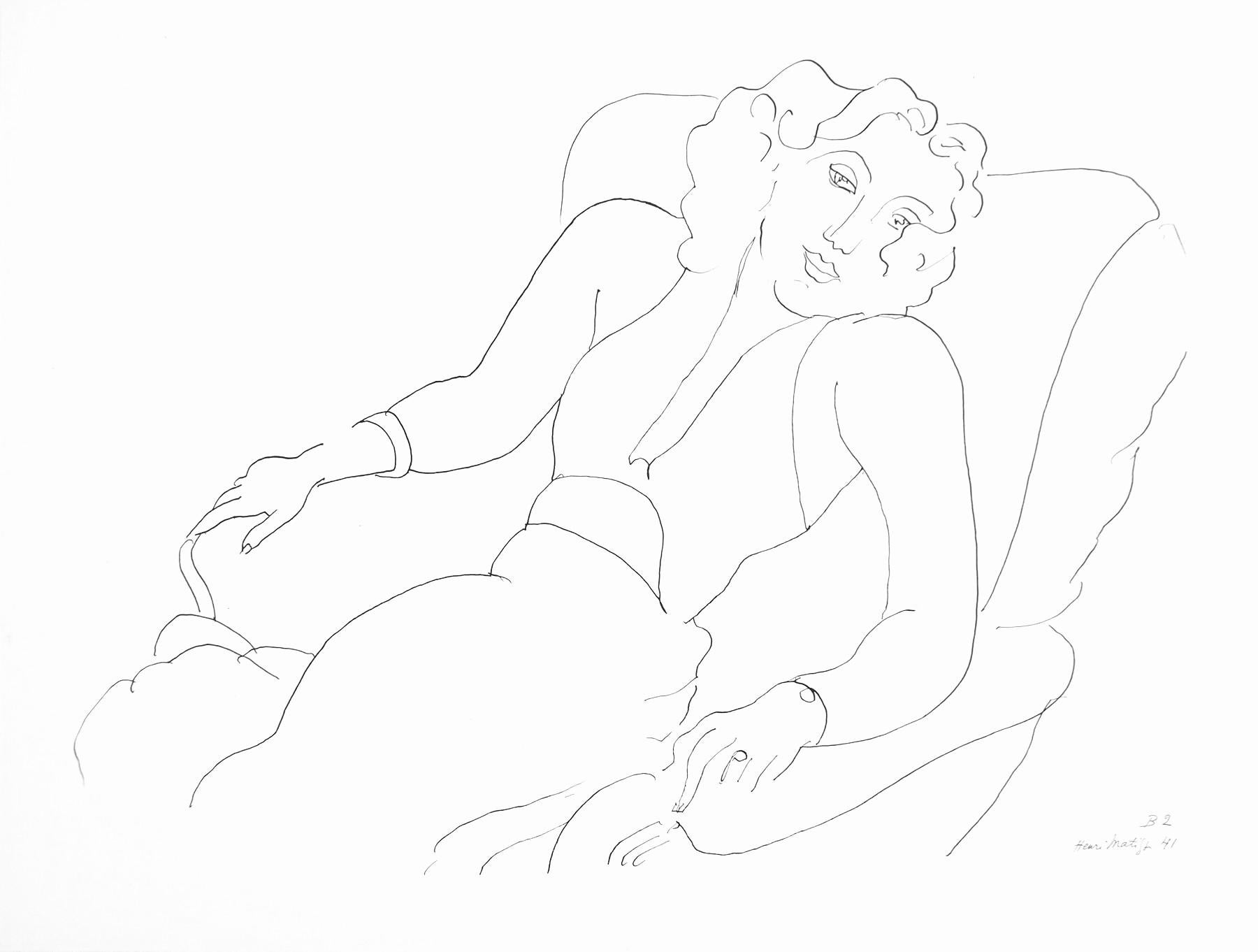 Matisse, Série B, var. 2 (Duthuit 9), Dessins, Thèmes et variations (dopo)