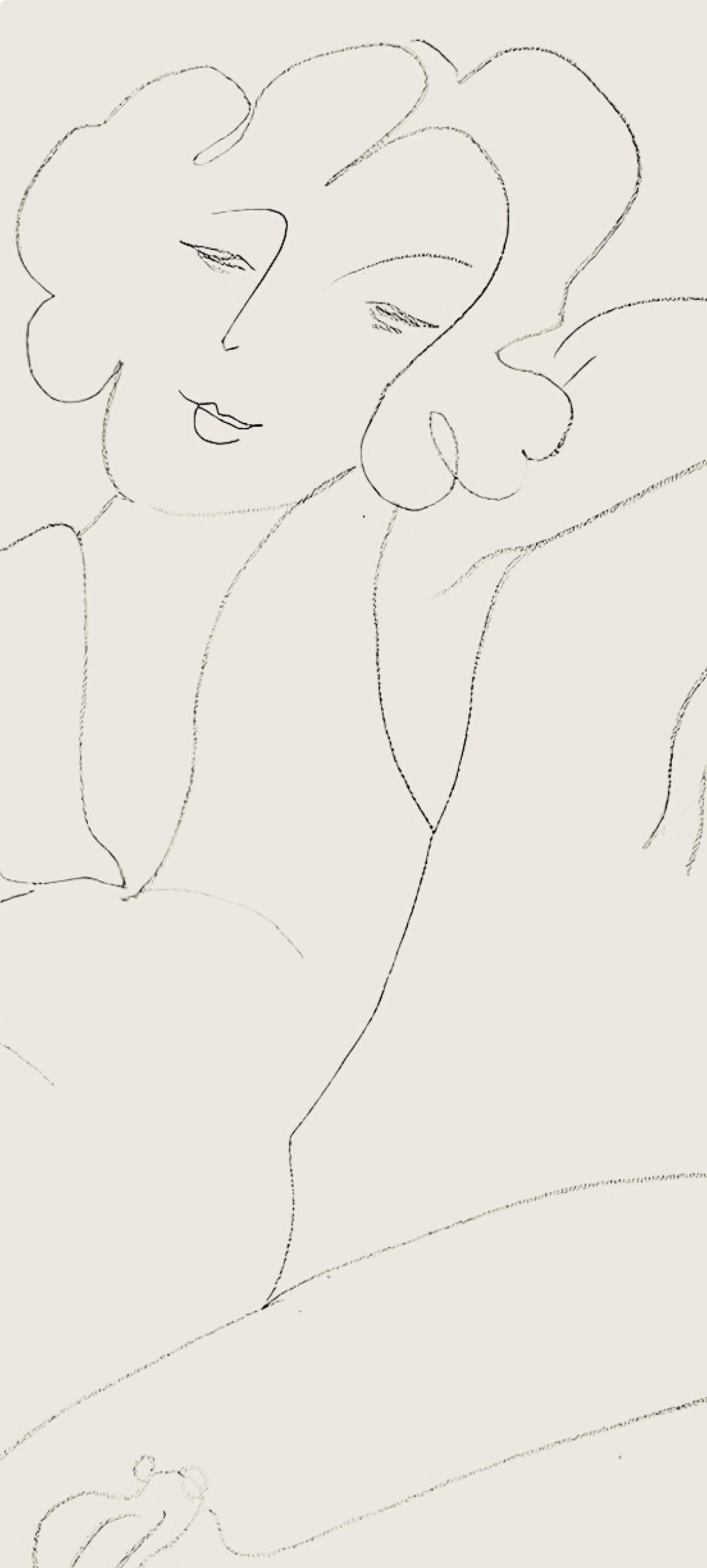 Matisse, Série B, var. 3 (Duthuit 9), Dessins, Thèmes et variations (after) - Print by Henri Matisse