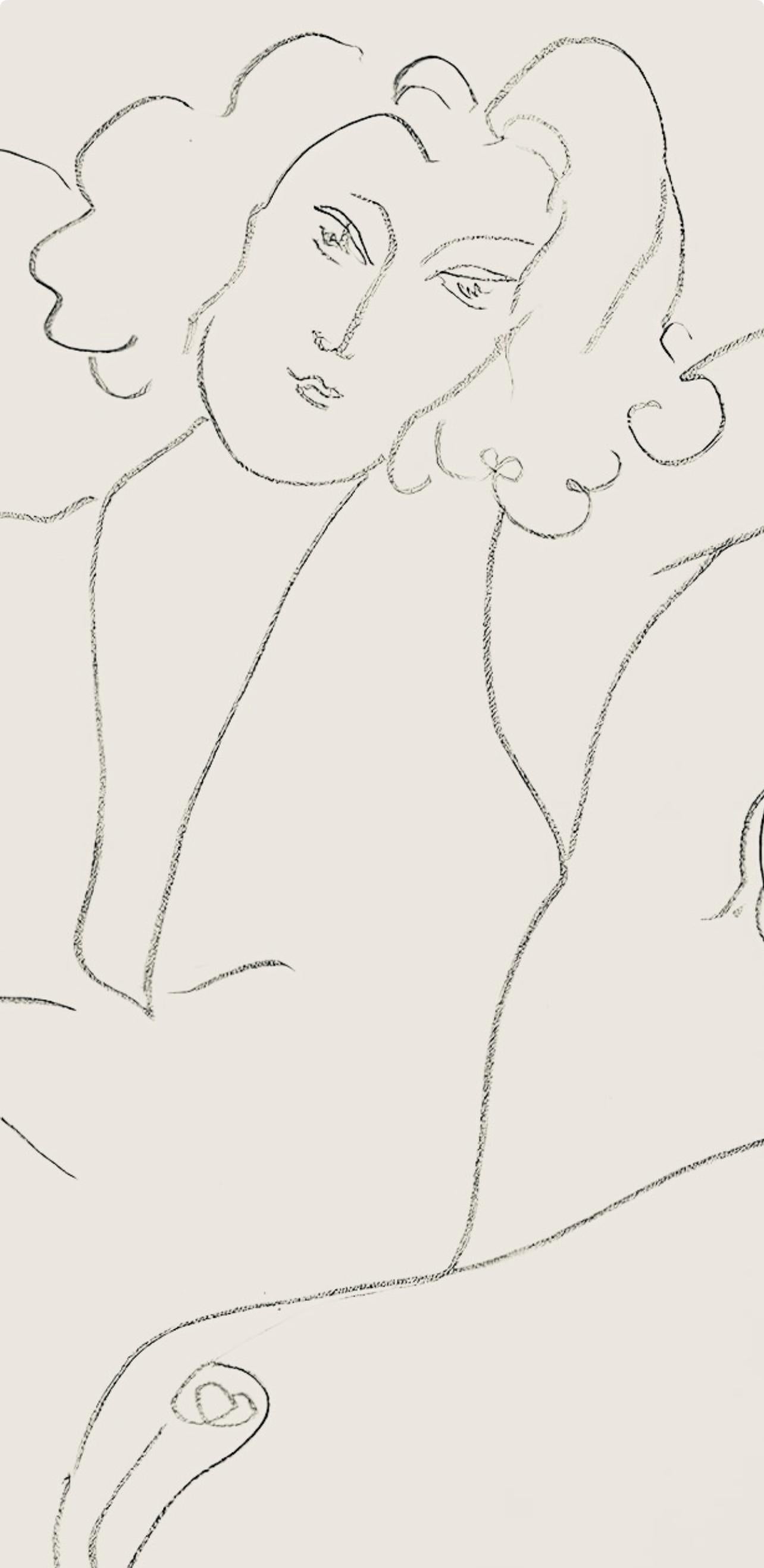 Matisse, Série B, var. 4 (Duthuit 9), Dessins, Thèmes et variations (after) - Print by Henri Matisse