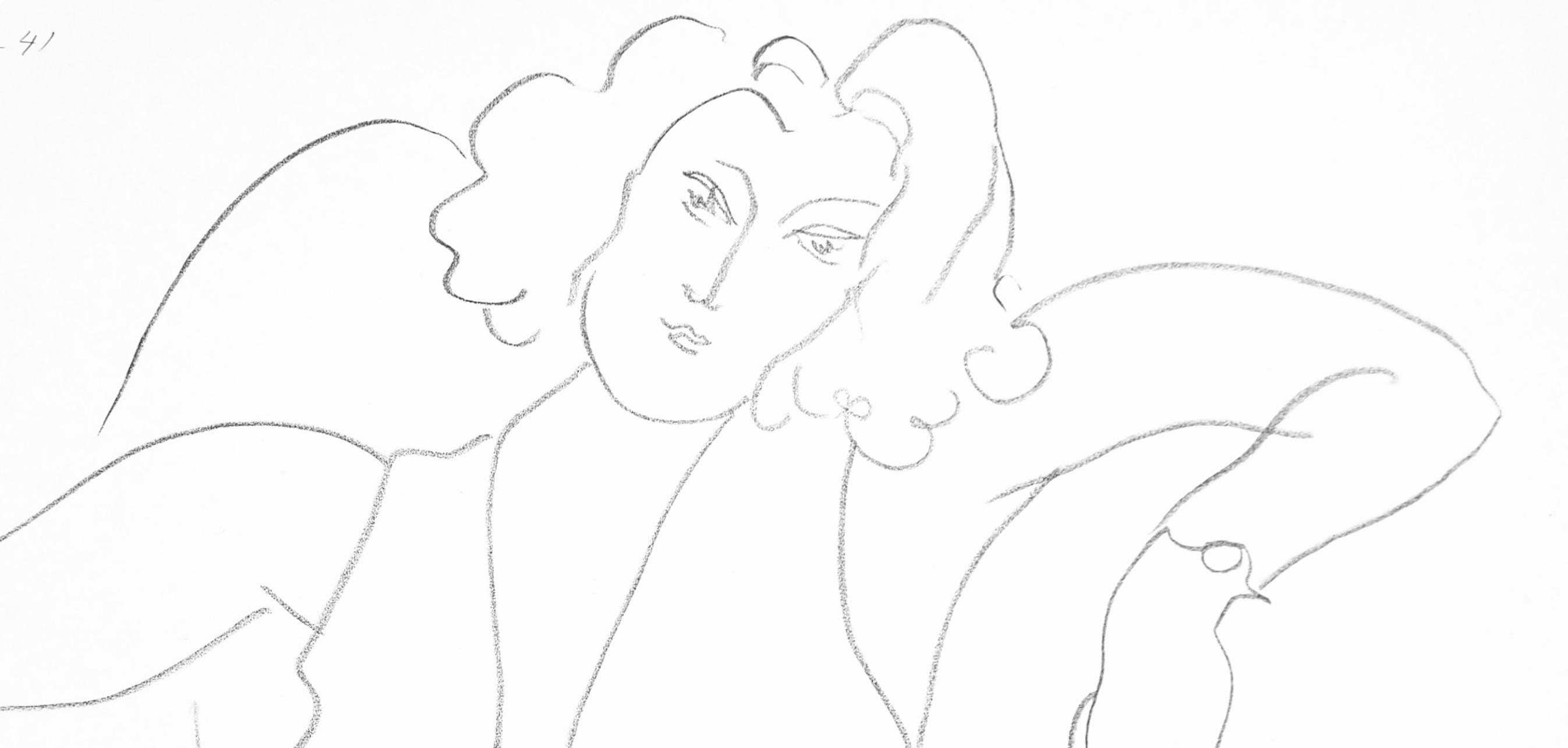 Matisse, Série B, var. 4 (Duthuit 9), Dessins, Thèmes et variations (nach) – Print von Henri Matisse