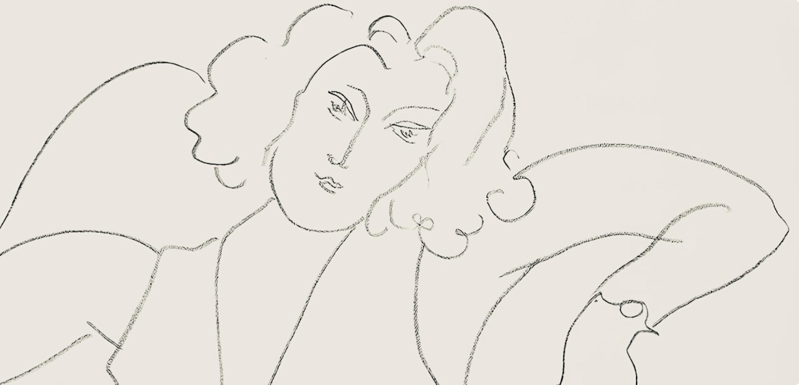 Matisse, Série B, var. 4 (Duthuit 9), Dessins, Thèmes et variations (after) - Modern Print by Henri Matisse