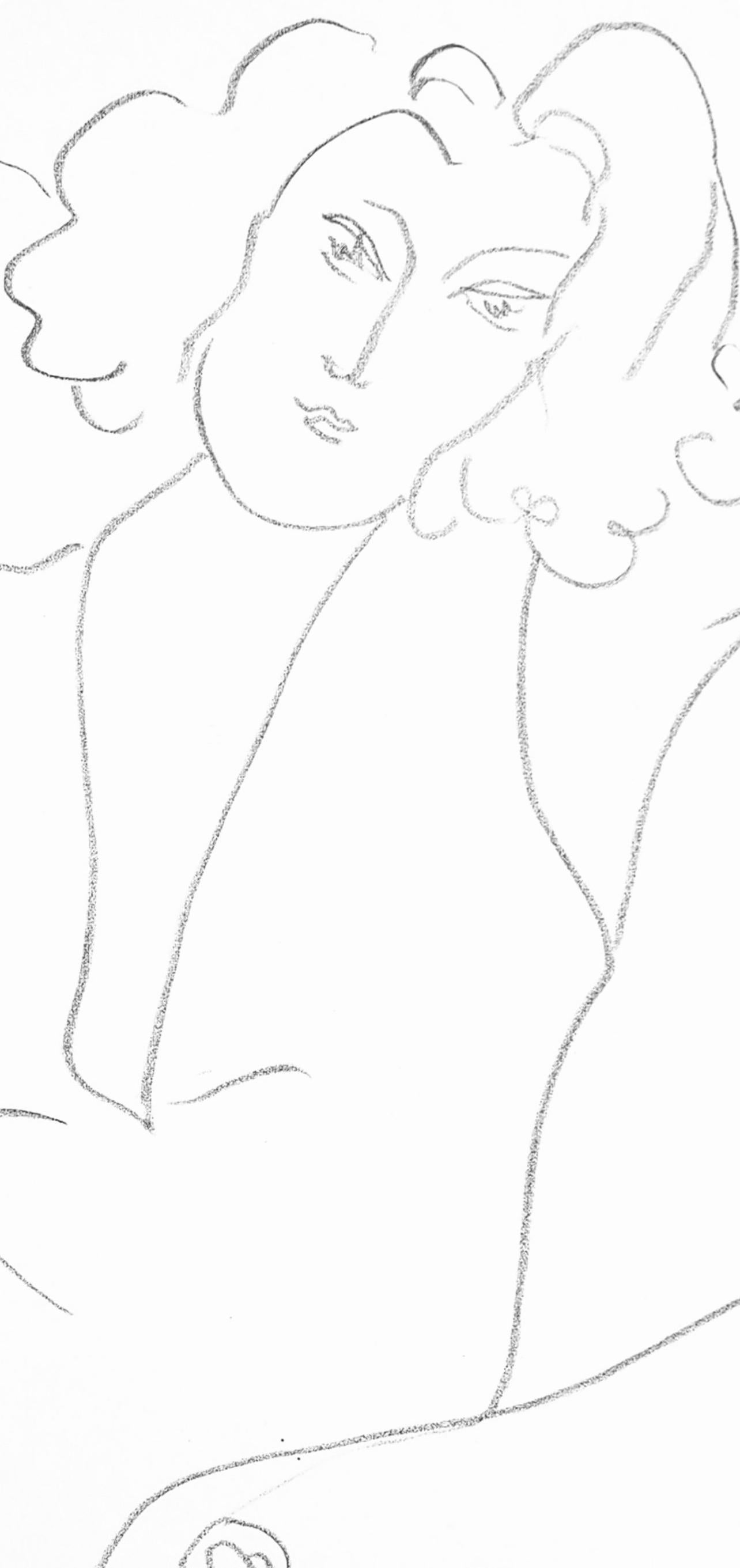 Matisse, Série B, var. 4 (Duthuit 9), Dessins, Thèmes et variations (nach) (Fauvismus), Print, von Henri Matisse