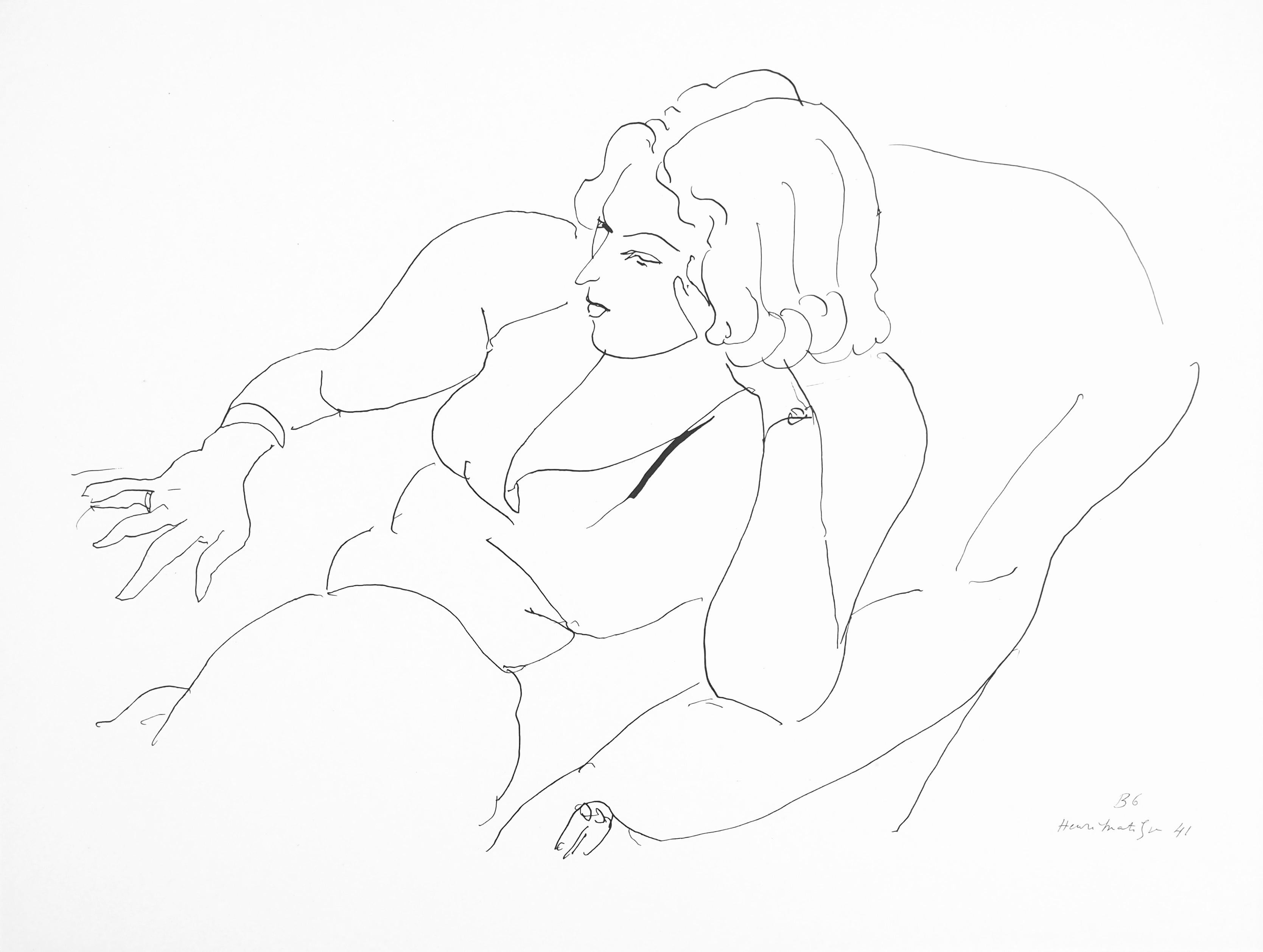 Matisse, Série B, var. 6 (Duthuit 9), Dessins, Thèmes et variations (dopo)