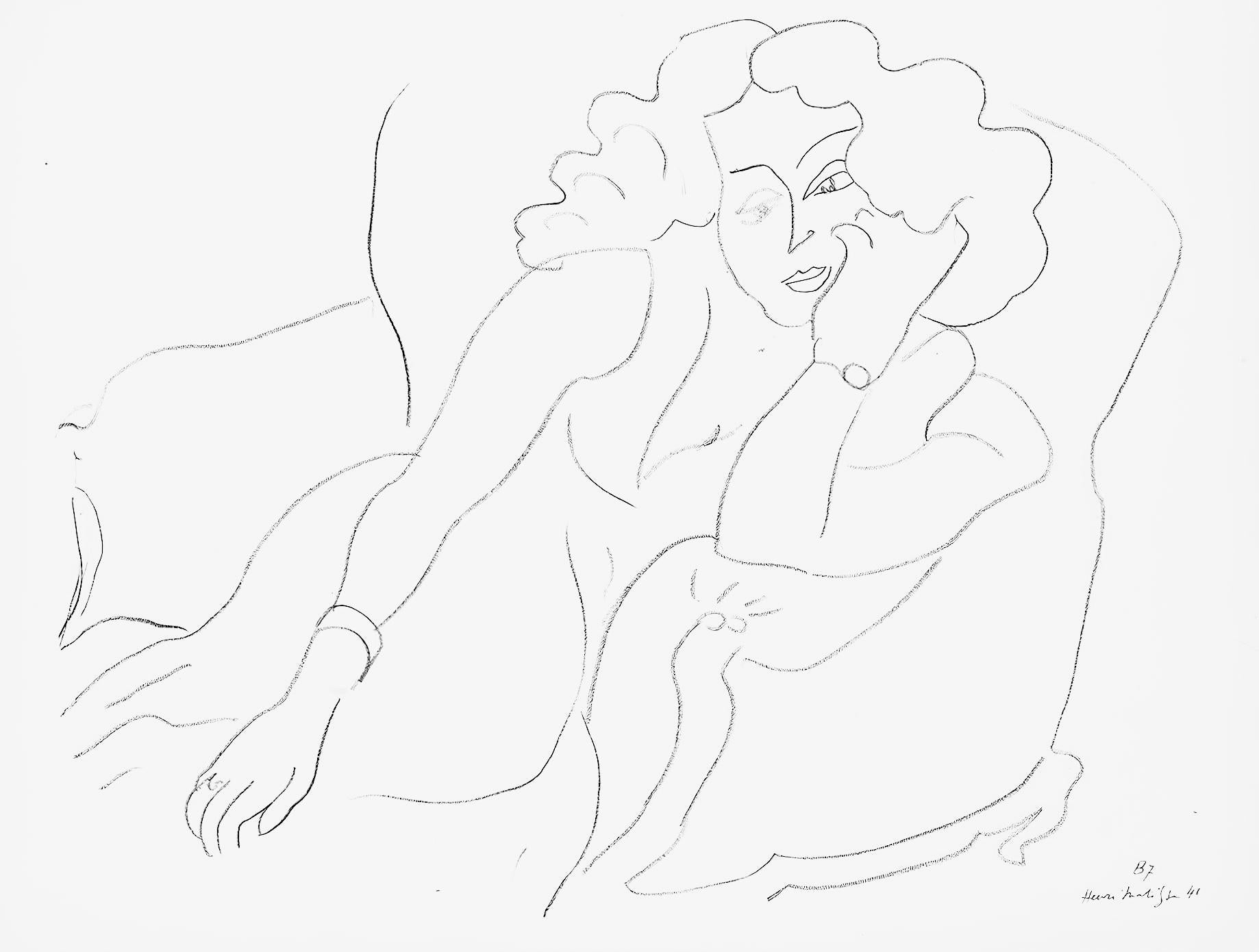 Matisse, Série B, var. 7 (Duthuit 9), Dessins, Thèmes et variations (nach)
