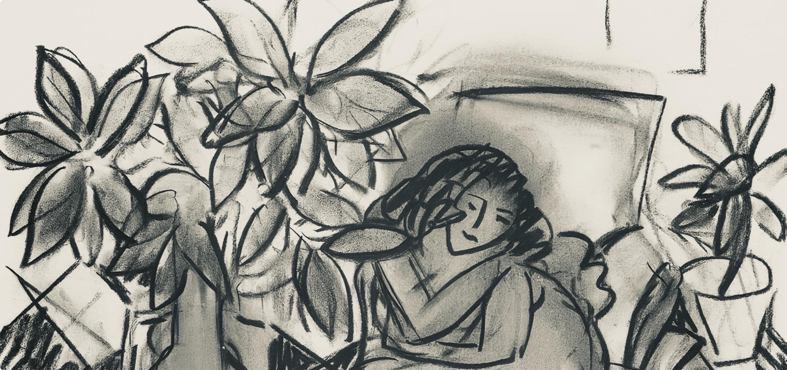 Matisse, Série C, var. 1 (Duthuit 9), Dessins, Thèmes et variations (after) - Print by Henri Matisse