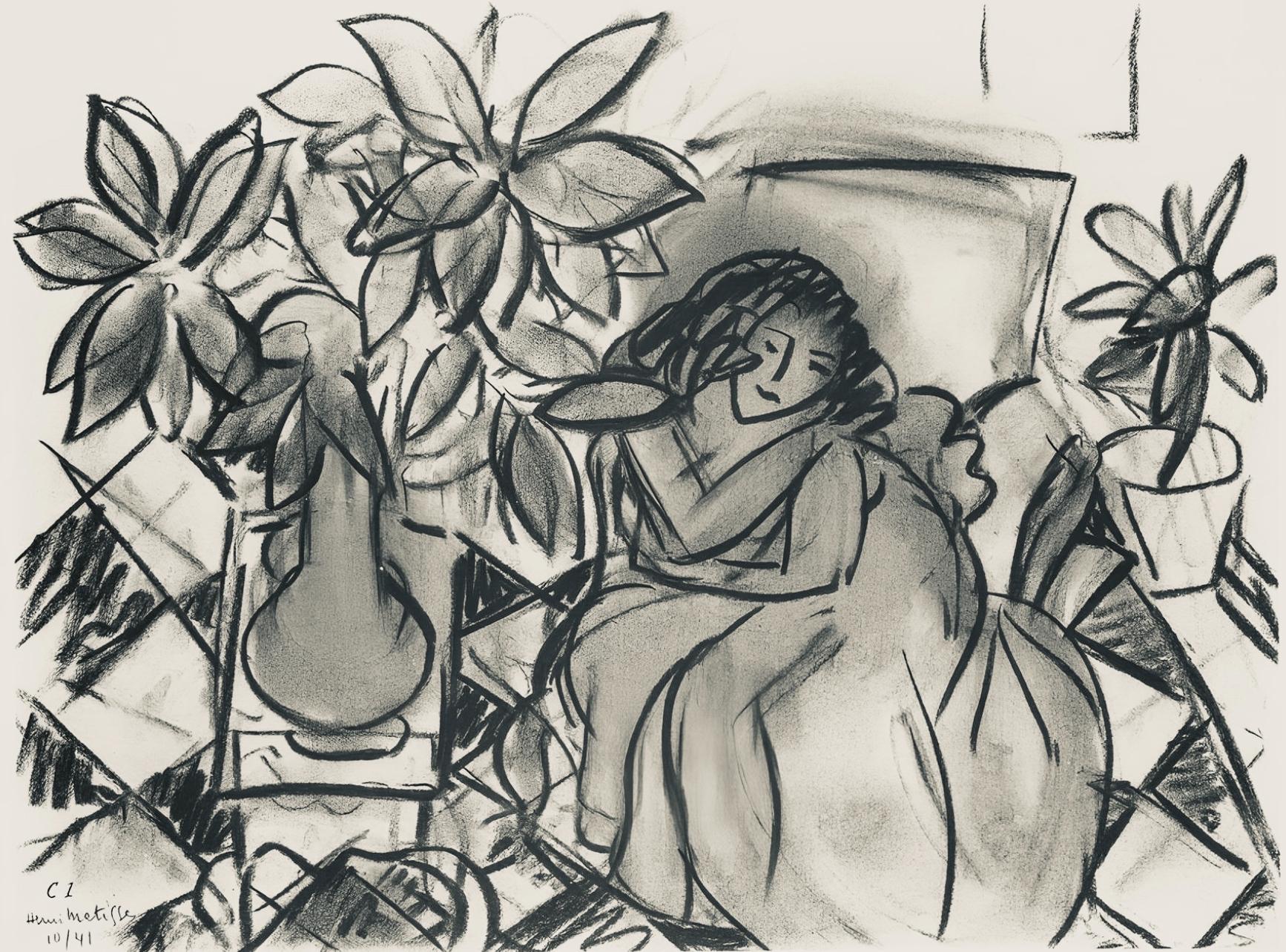 Matisse, Série C, var. 1 (Duthuit 9), Dessins, Thèmes et variations (after)