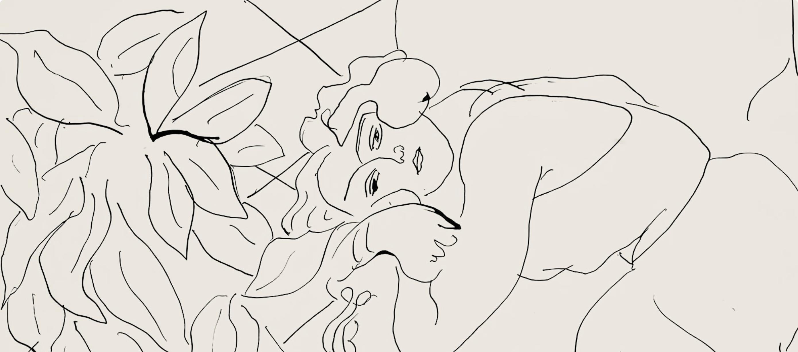 Matisse, Série C, var. 4 (Duthuit 9), Dessins, Thèmes et variations (after) - Print by Henri Matisse