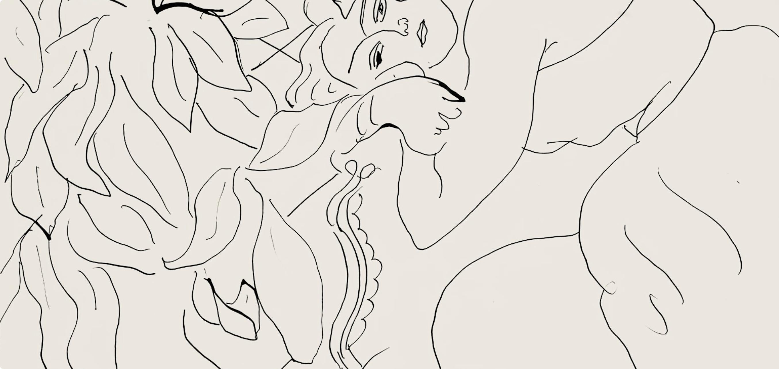 Matisse, Série C, var. 4 (Duthuit 9), Dessins, Thèmes et variations (after) - Modern Print by Henri Matisse