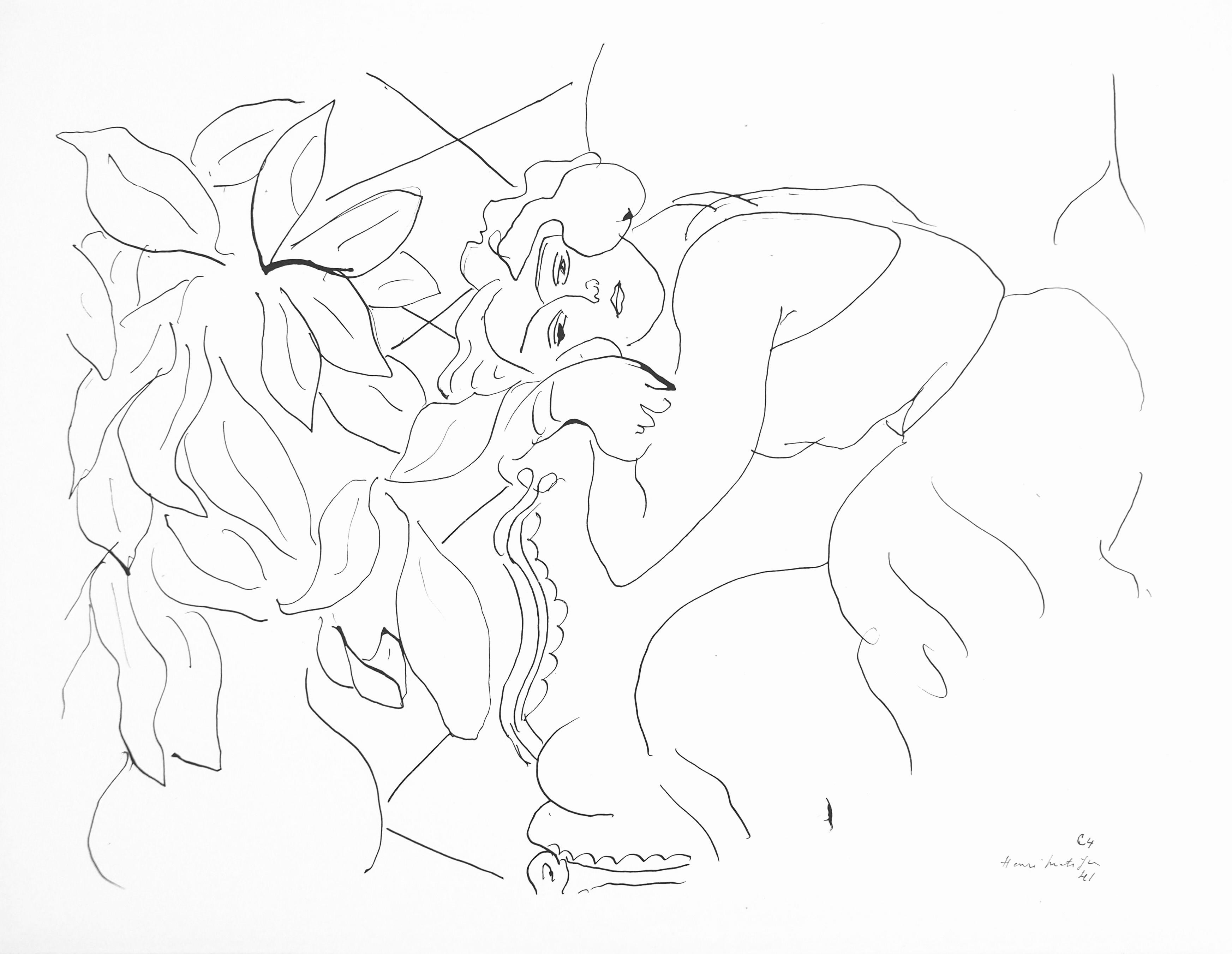 Matisse, Série C, var. 4 (Duthuit 9), Dessins, Thèmes et variations (dopo)