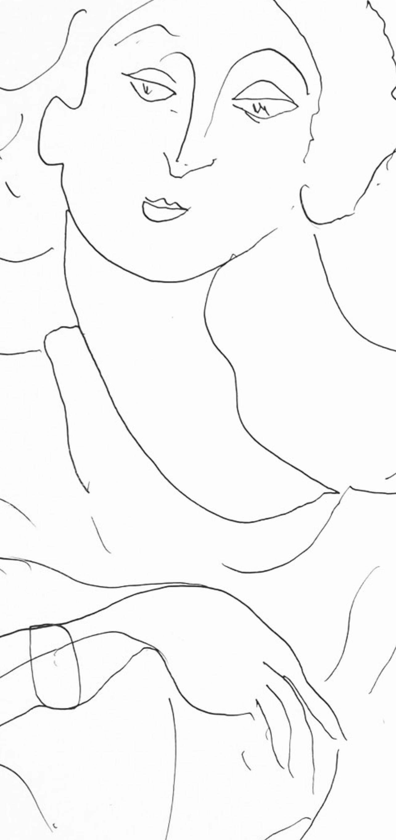 Matisse, Série C, var. 7 (Duthuit 9), Dessins, Thèmes et variations (nach) (Fauvismus), Print, von Henri Matisse