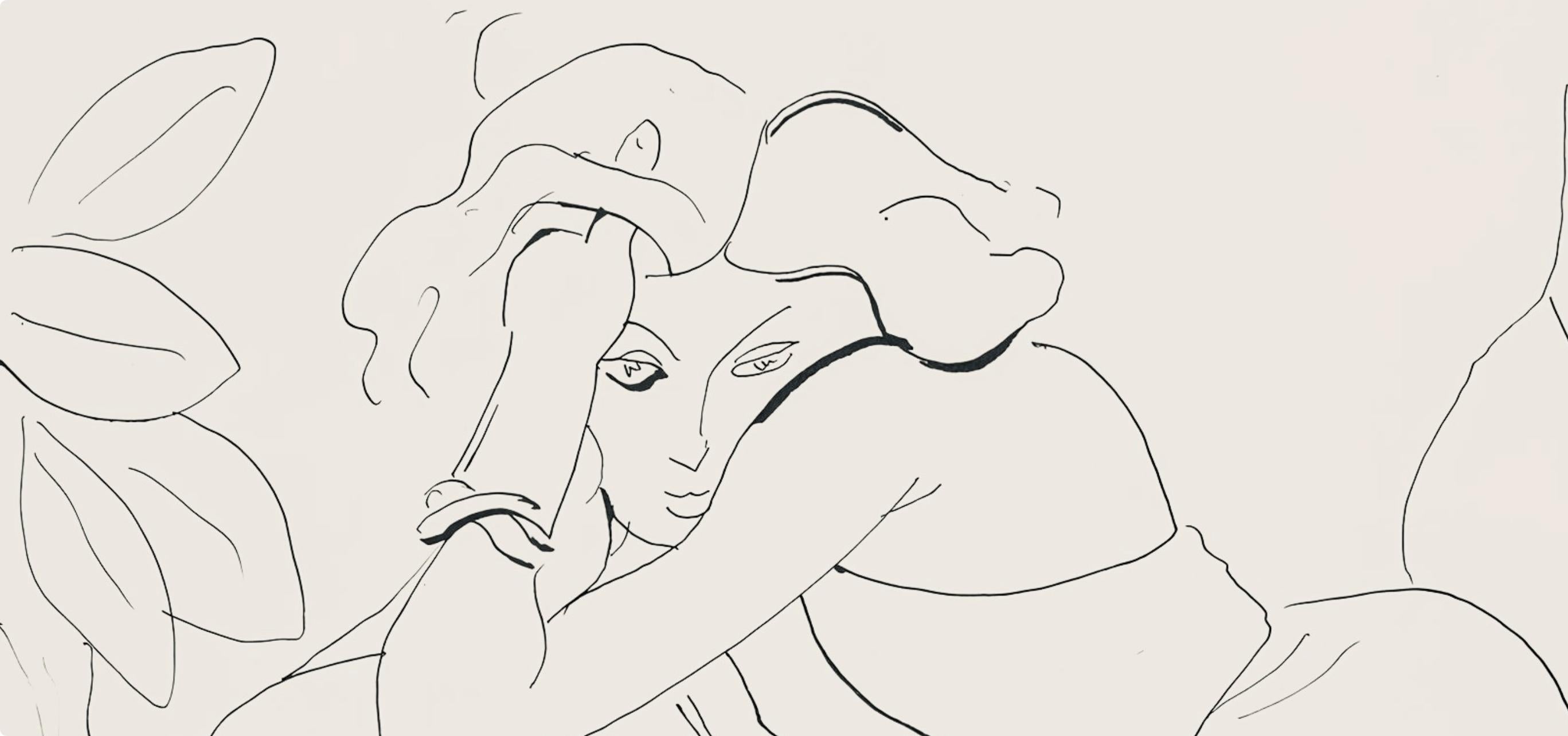 Matisse, Série C, var. 8 (Duthuit 9), Dessins, Thèmes et variations (after) - Modern Print by Henri Matisse