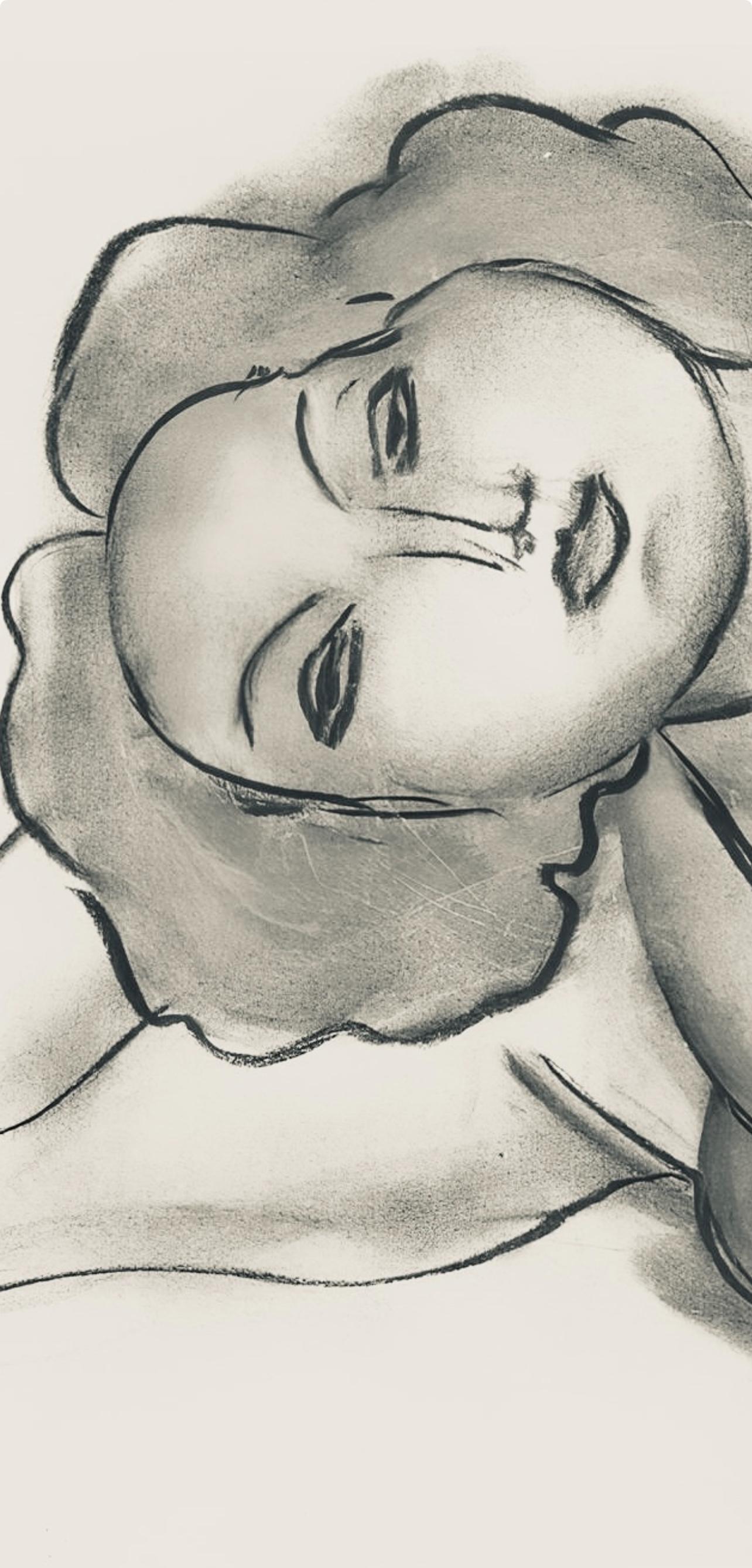 Matisse, Série D, var. 1 (Duthuit 9), Dessins, Thèmes et variations (after) - Print by Henri Matisse