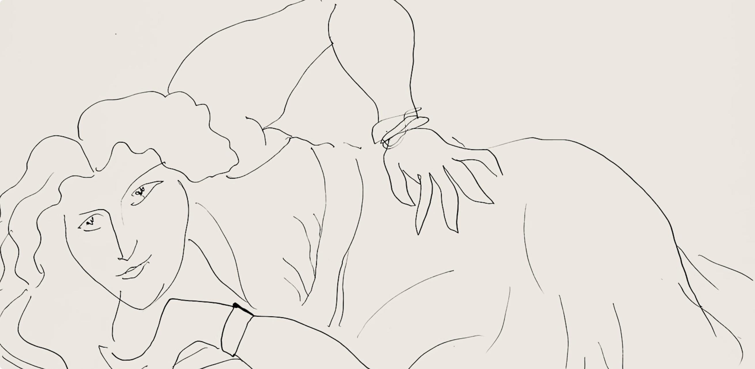 Matisse, Série D, var. 2 (Duthuit 9), Dessins, Thèmes et variations (after) - Print by Henri Matisse