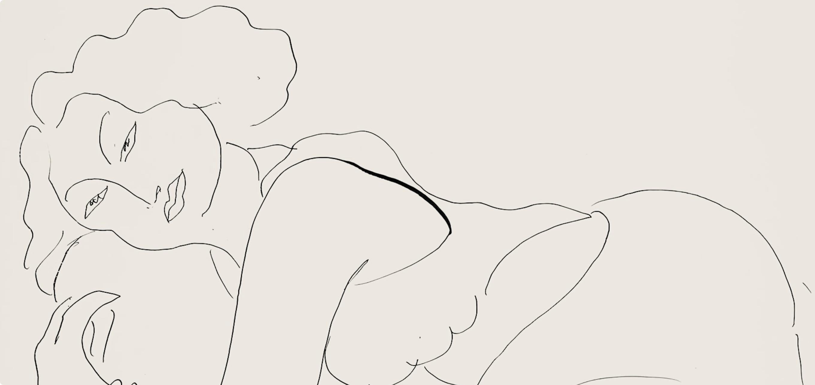Matisse, Série D, var. 6 (Duthuit 9), Dessins, Thèmes et variations (after) - Print by Henri Matisse