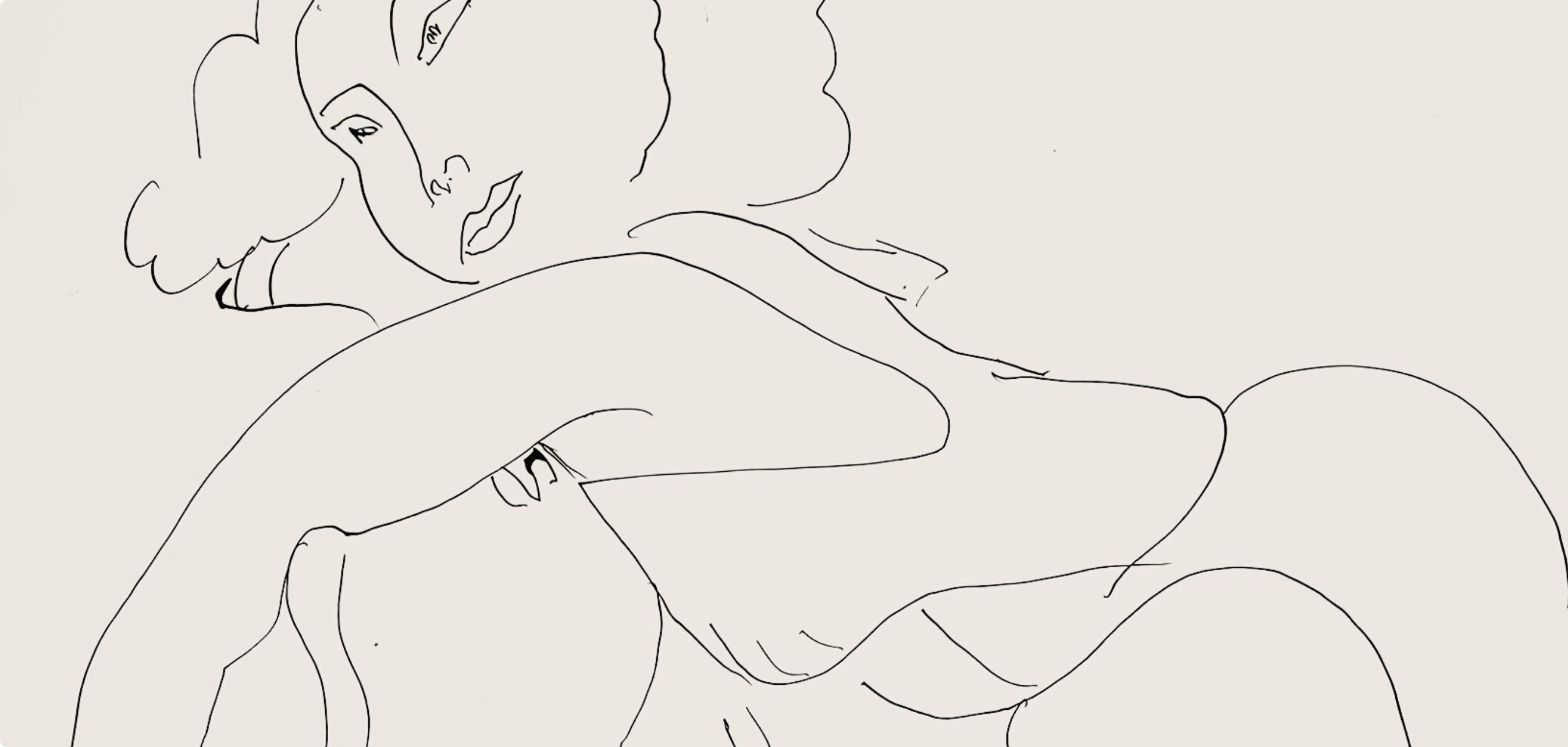 Matisse, Série D, var. 7 (Duthuit 9), Dessins, Thèmes et variations (after) - Modern Print by Henri Matisse