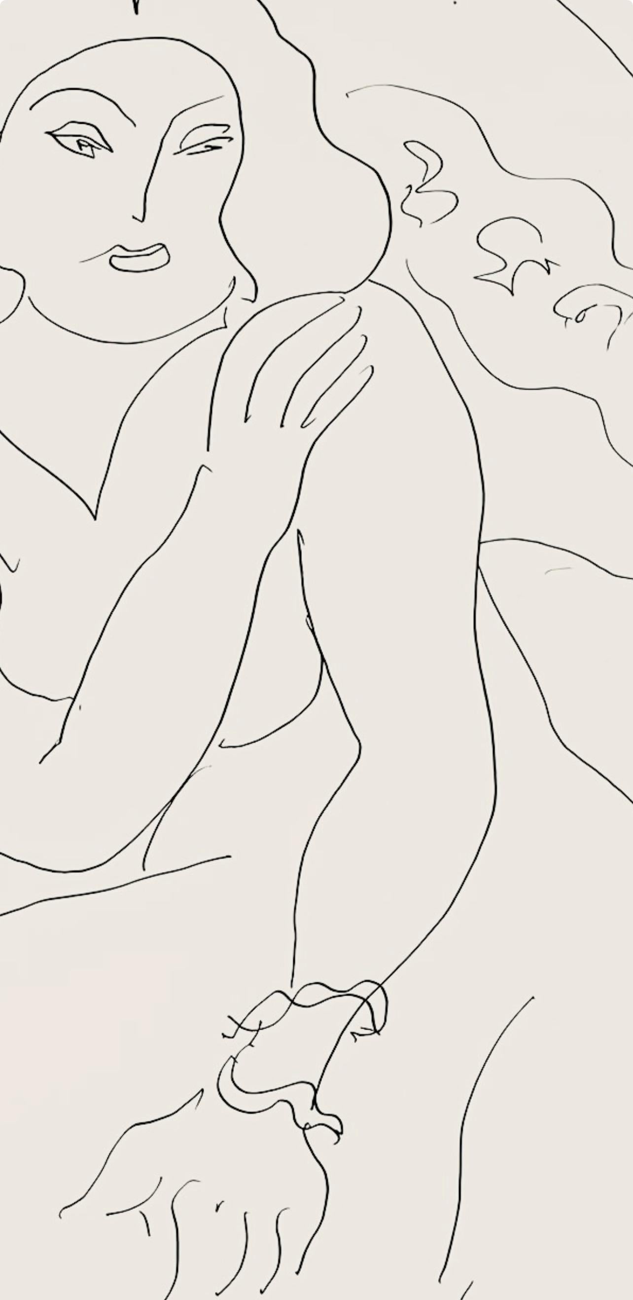 Matisse, Série E, var. 10 (Duthuit 9), Dessins, Thèmes et variations (after) - Modern Print by Henri Matisse