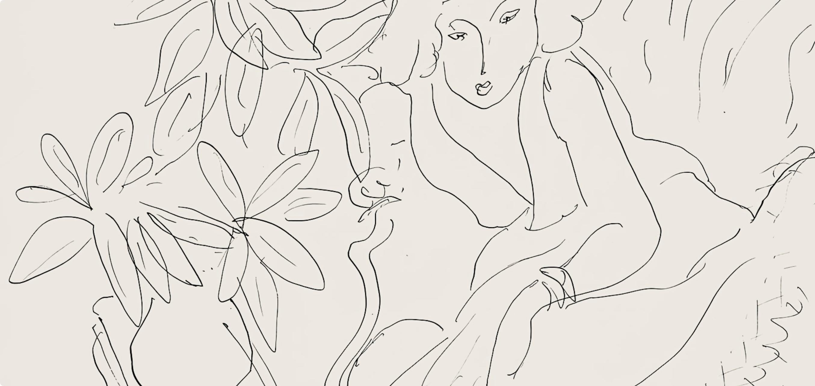 Matisse, Série E, var. 12 (Duthuit 9), Dessins, Thèmes et variations (after) - Modern Print by Henri Matisse