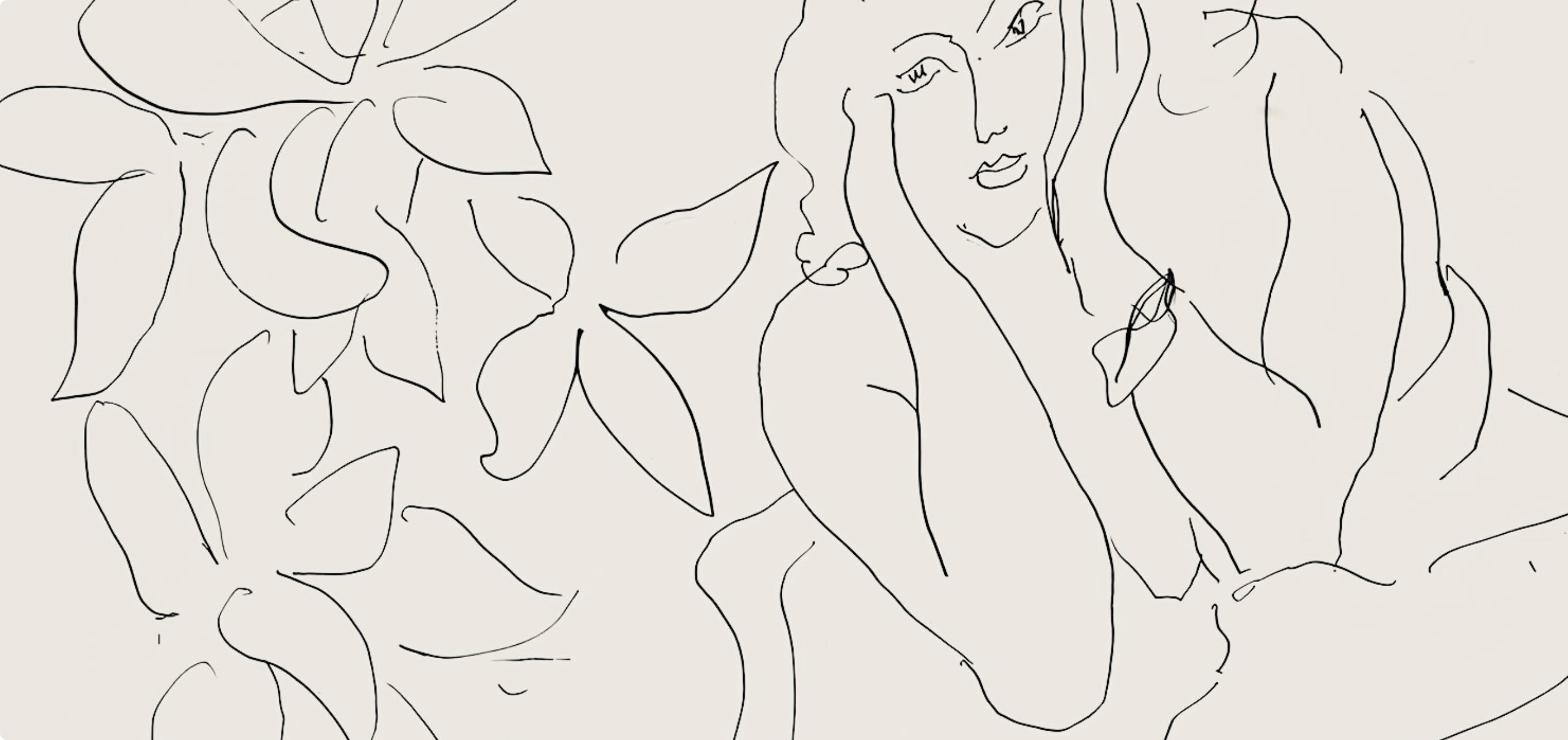 Matisse, Série E, var. 13 (Duthuit 9), Dessins, Thèmes et variations (after) - Modern Print by Henri Matisse