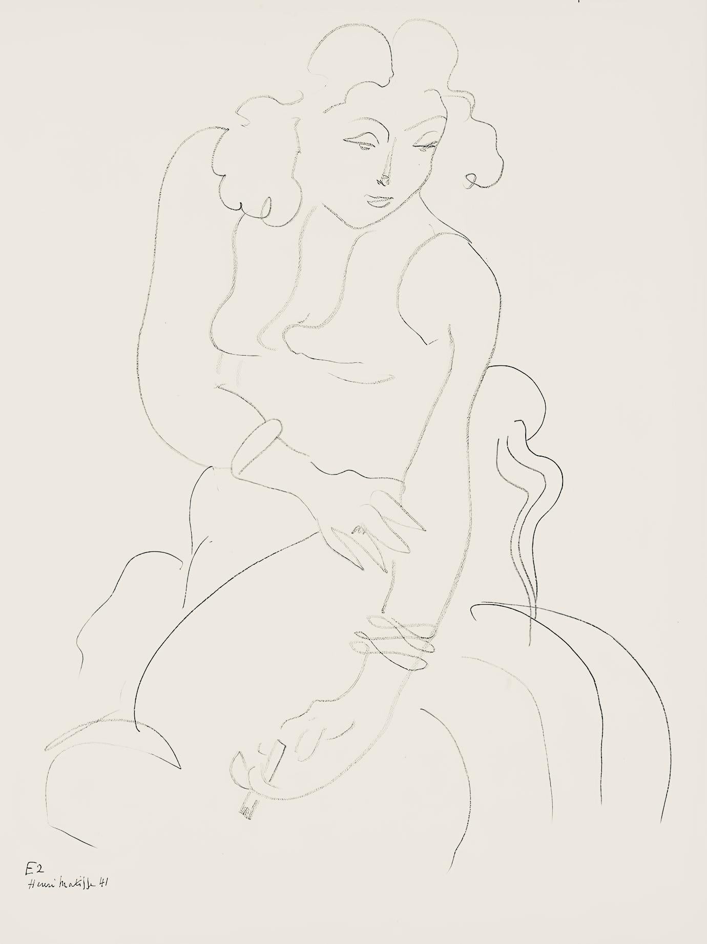 Matisse, Série E, var. 2 (Duthuit 9), Dessins, Thèmes et variations (después de)