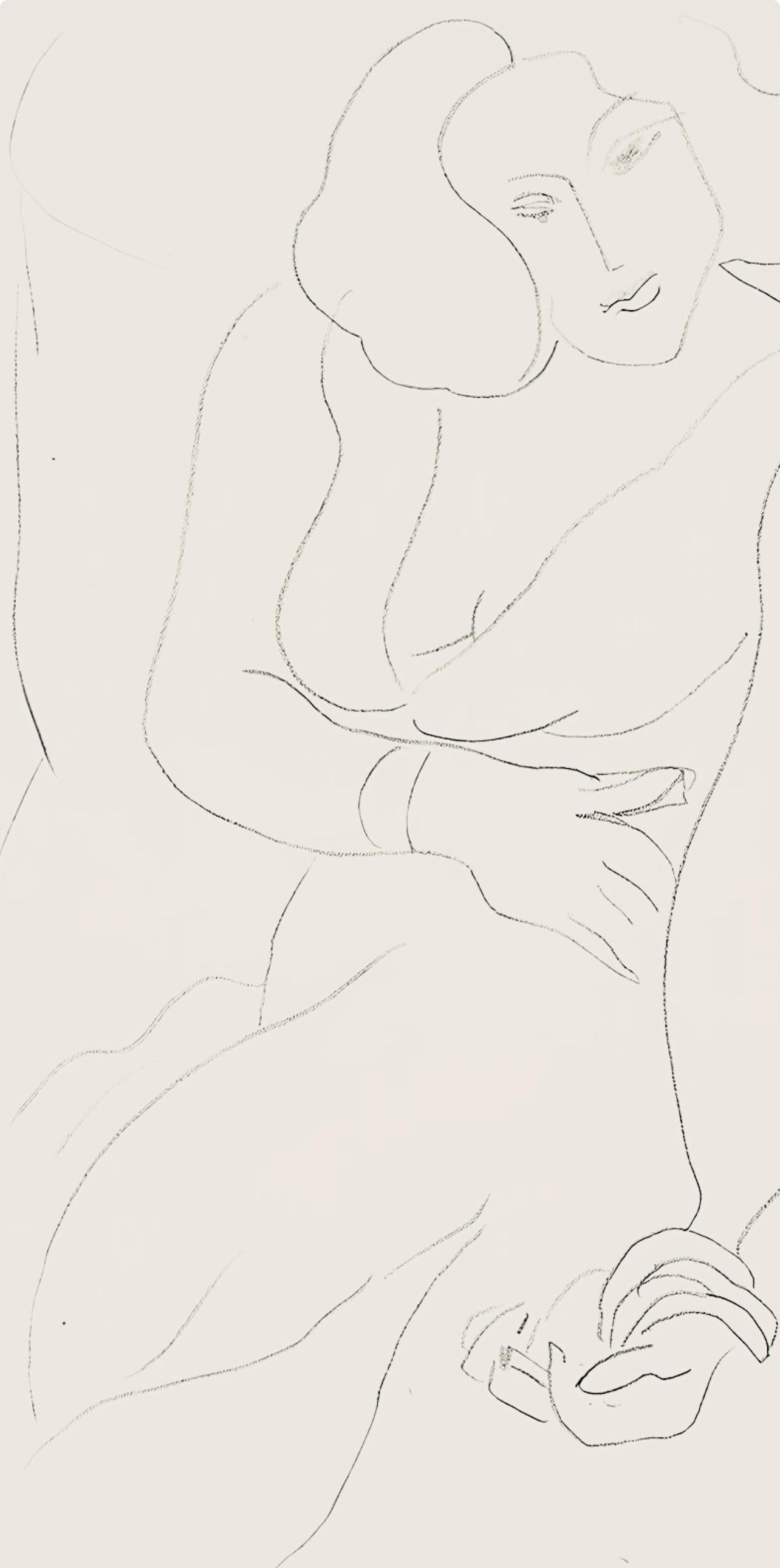 Matisse, Série E, var. 4 (Duthuit 9), Dessins, Thèmes et variations (after) - Modern Print by Henri Matisse