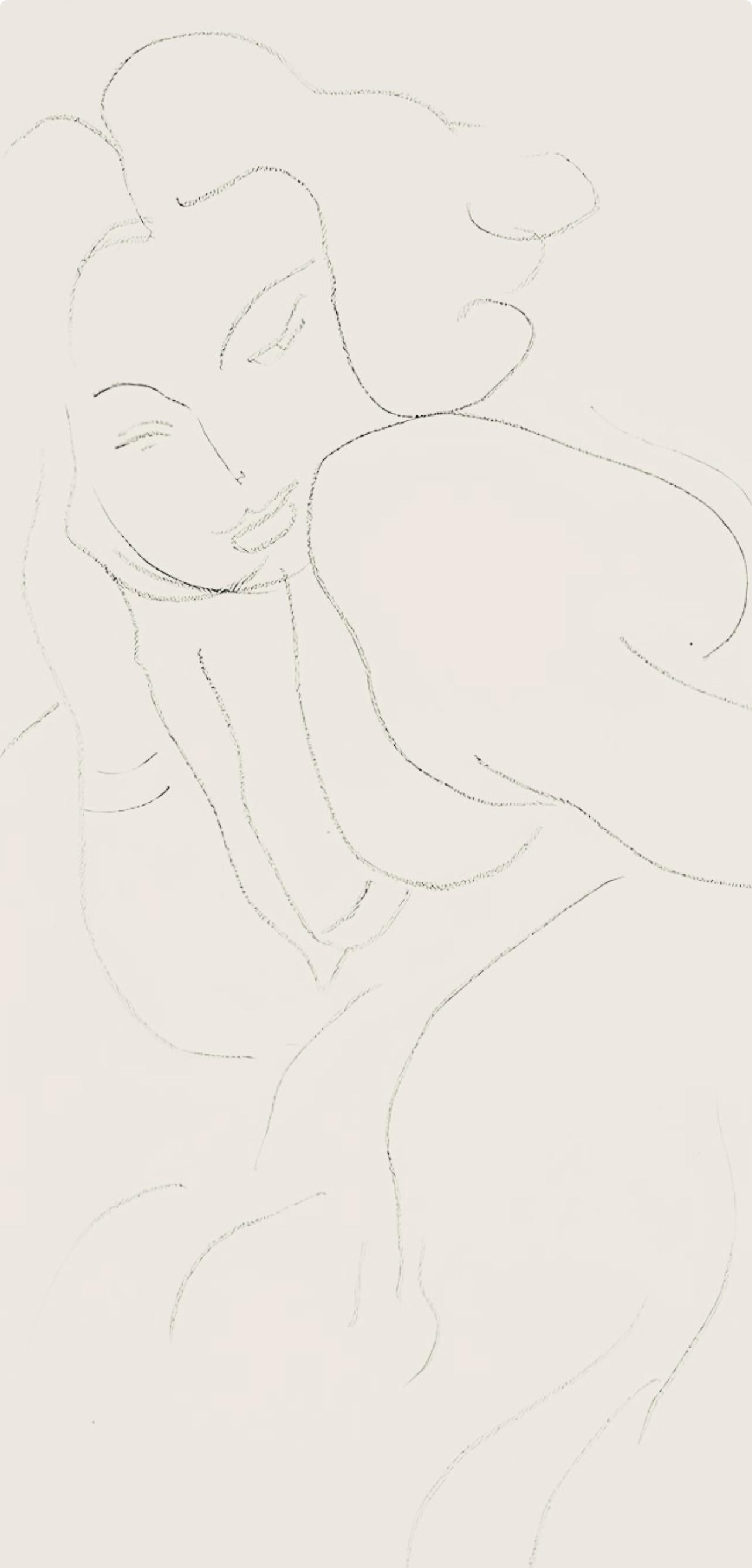 Matisse, Série E, var. 5 (Duthuit 9), Dessins, Thèmes et variations (d'après) - Print de Henri Matisse