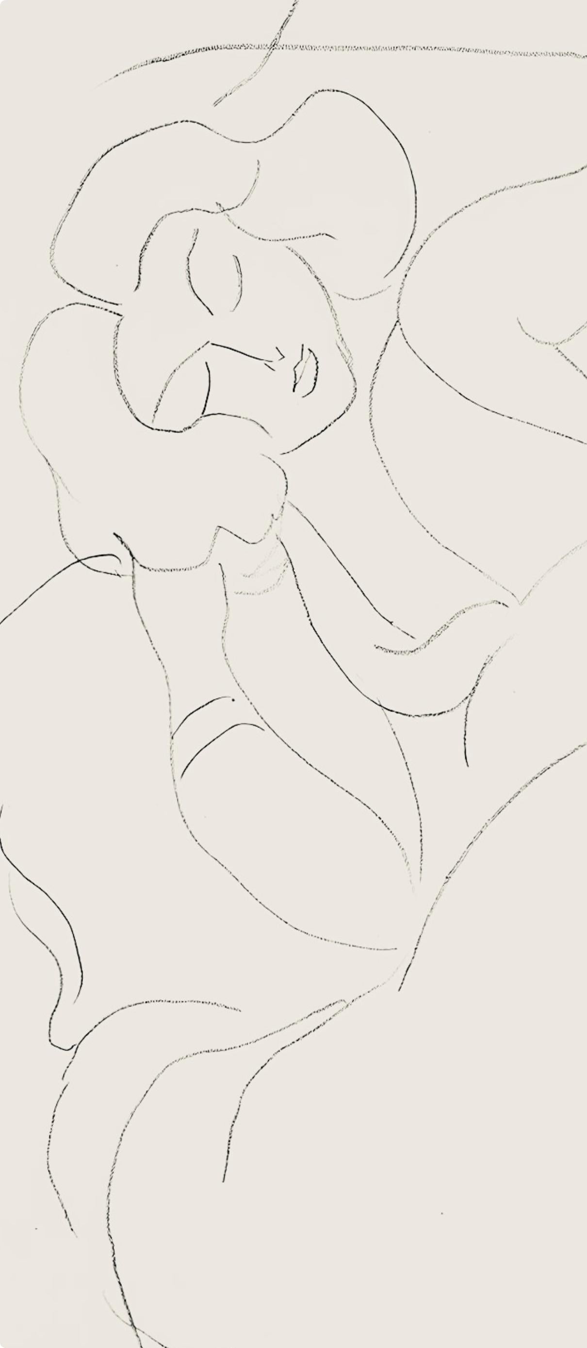 Matisse, Série E, var. 6 (Duthuit 9), Dessins, Thèmes et variations (after) - Print by Henri Matisse