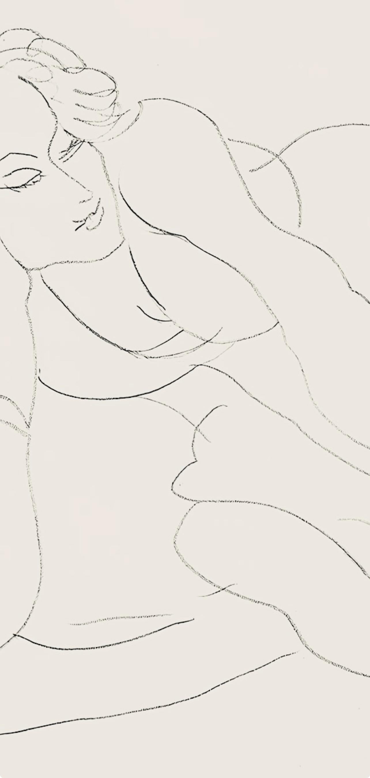 Matisse, Série E, var. 7 (Duthuit 9), Dessins, Thèmes et variations (after) - Modern Print by Henri Matisse
