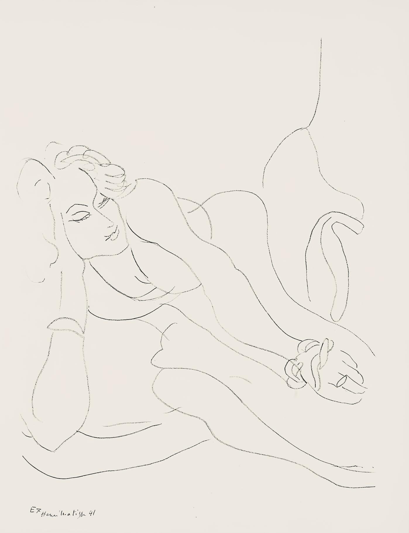 Matisse, Série E, var. 7 (Duthuit 9), Dessins, Thèmes et variations (después de)