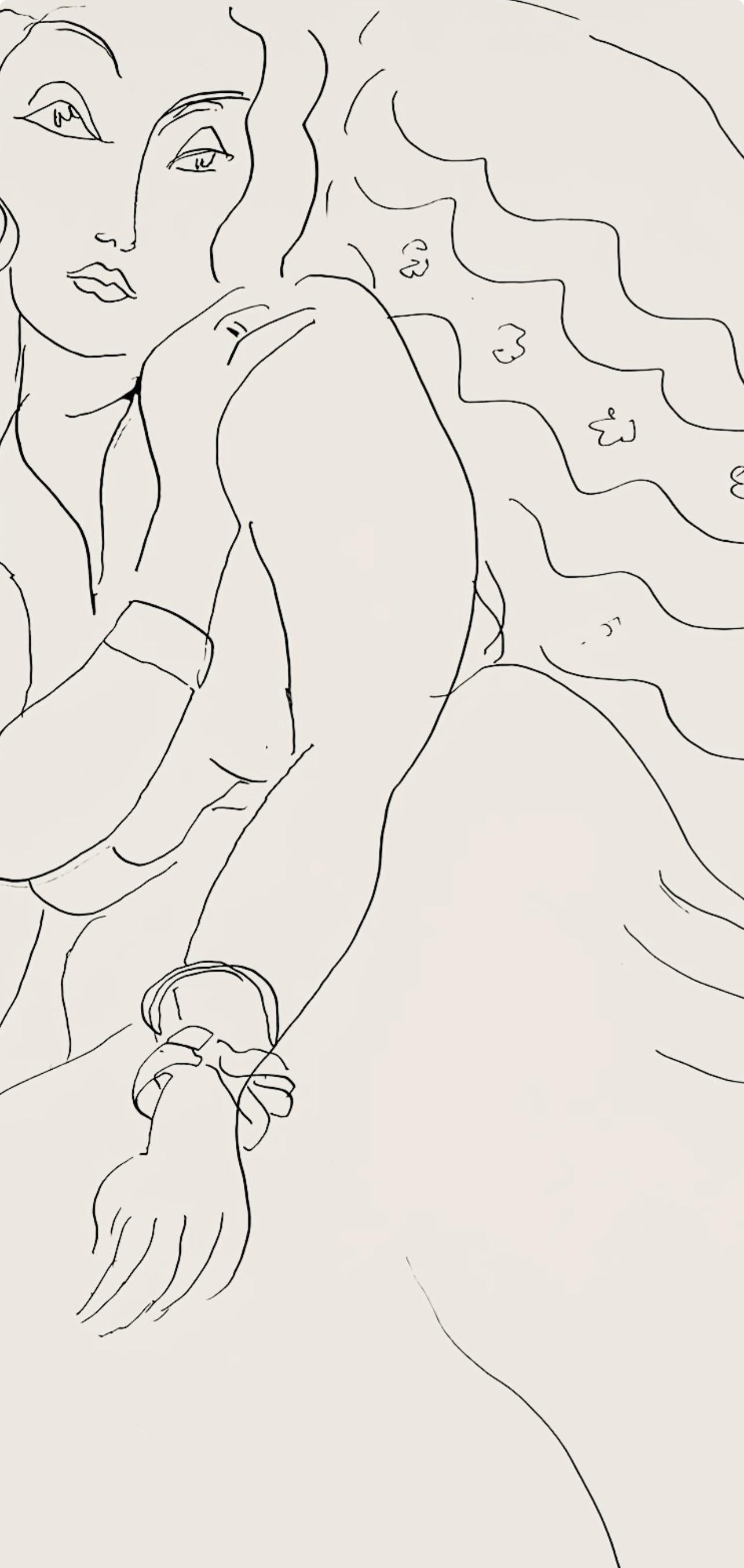 Matisse, Série E, var. 9 (Duthuit 9), Dessins, Thèmes et variations (after) - Modern Print by Henri Matisse