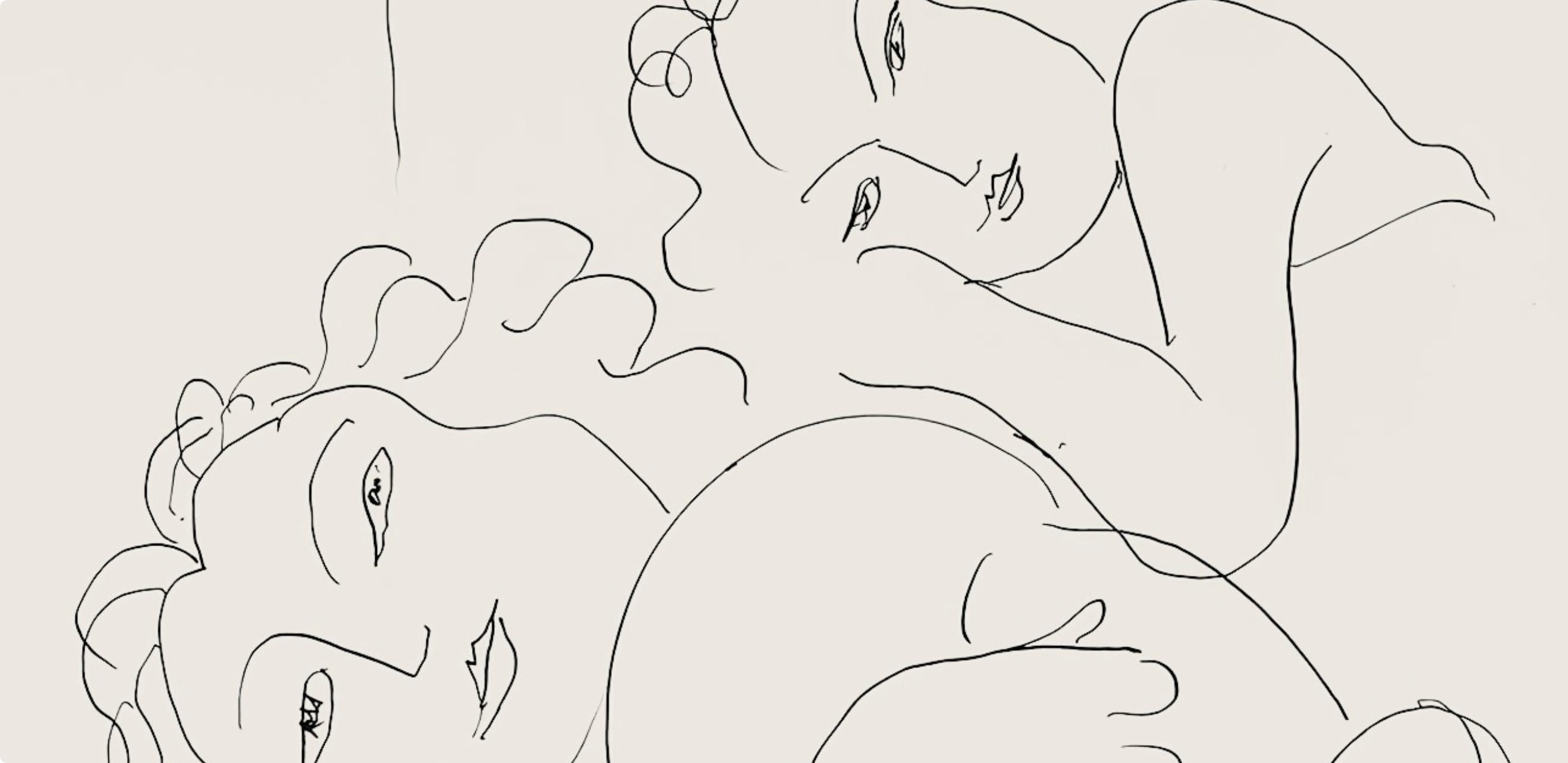 Matisse, Série F, var. 5 (Duthuit 9), Dessins, Thèmes et variations (after) - Modern Print by Henri Matisse