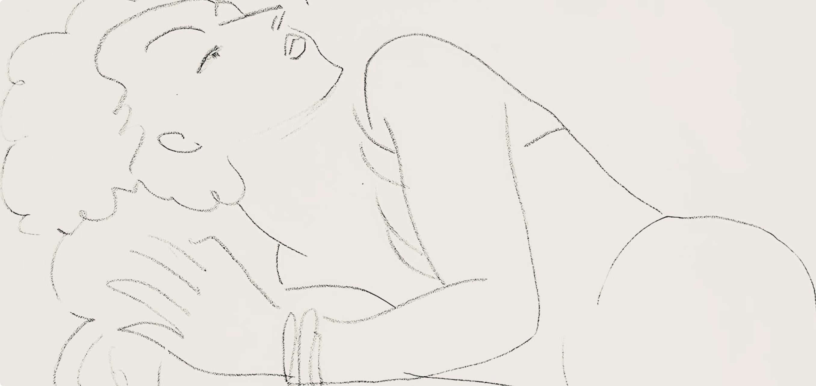 Matisse, Série F, var. 6 (Duthuit 9), Dessins, Thèmes et variations (after) - Modern Print by Henri Matisse