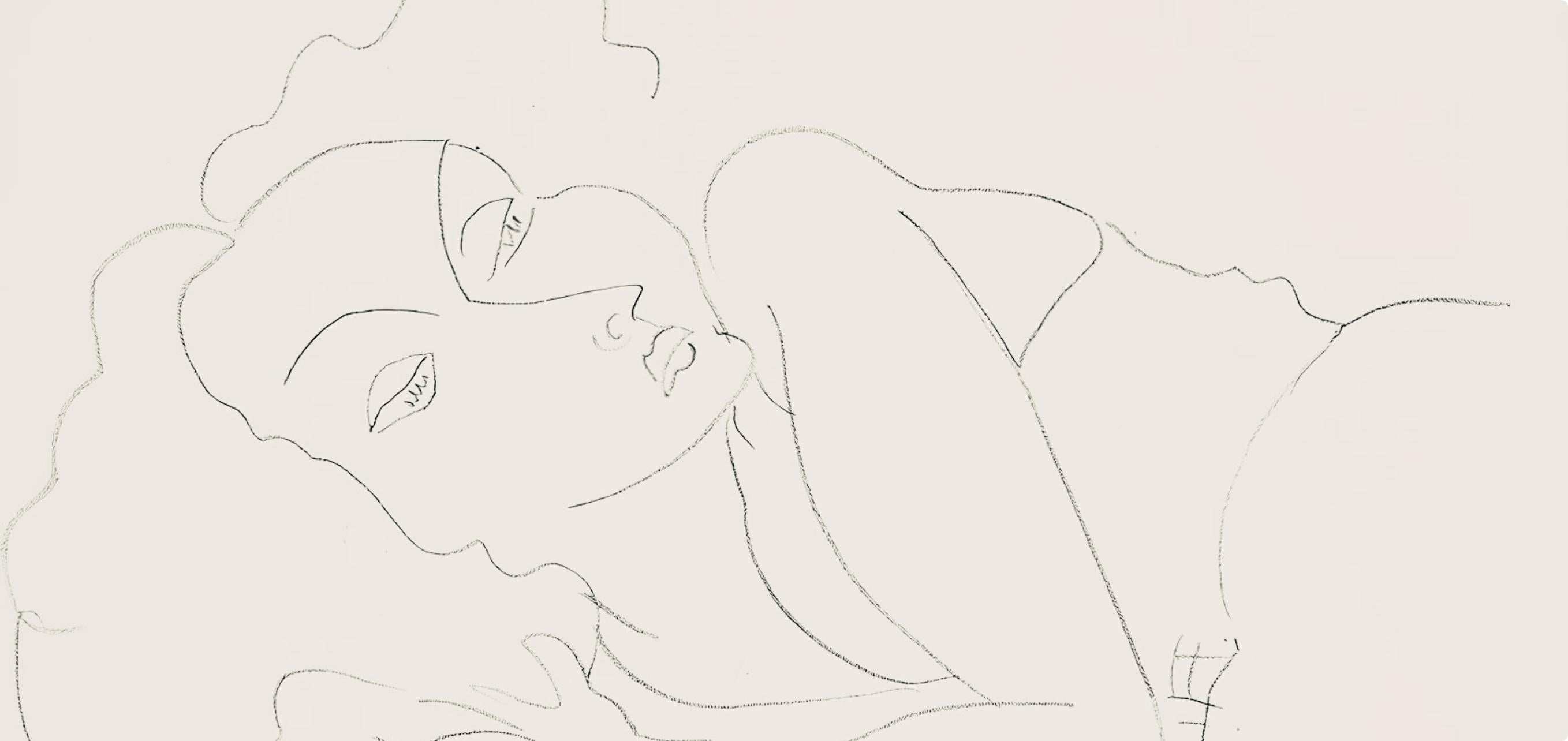 Matisse, Série F, var. 9 (Duthuit 9), Dessins, Thèmes et variations (after) - Print by Henri Matisse