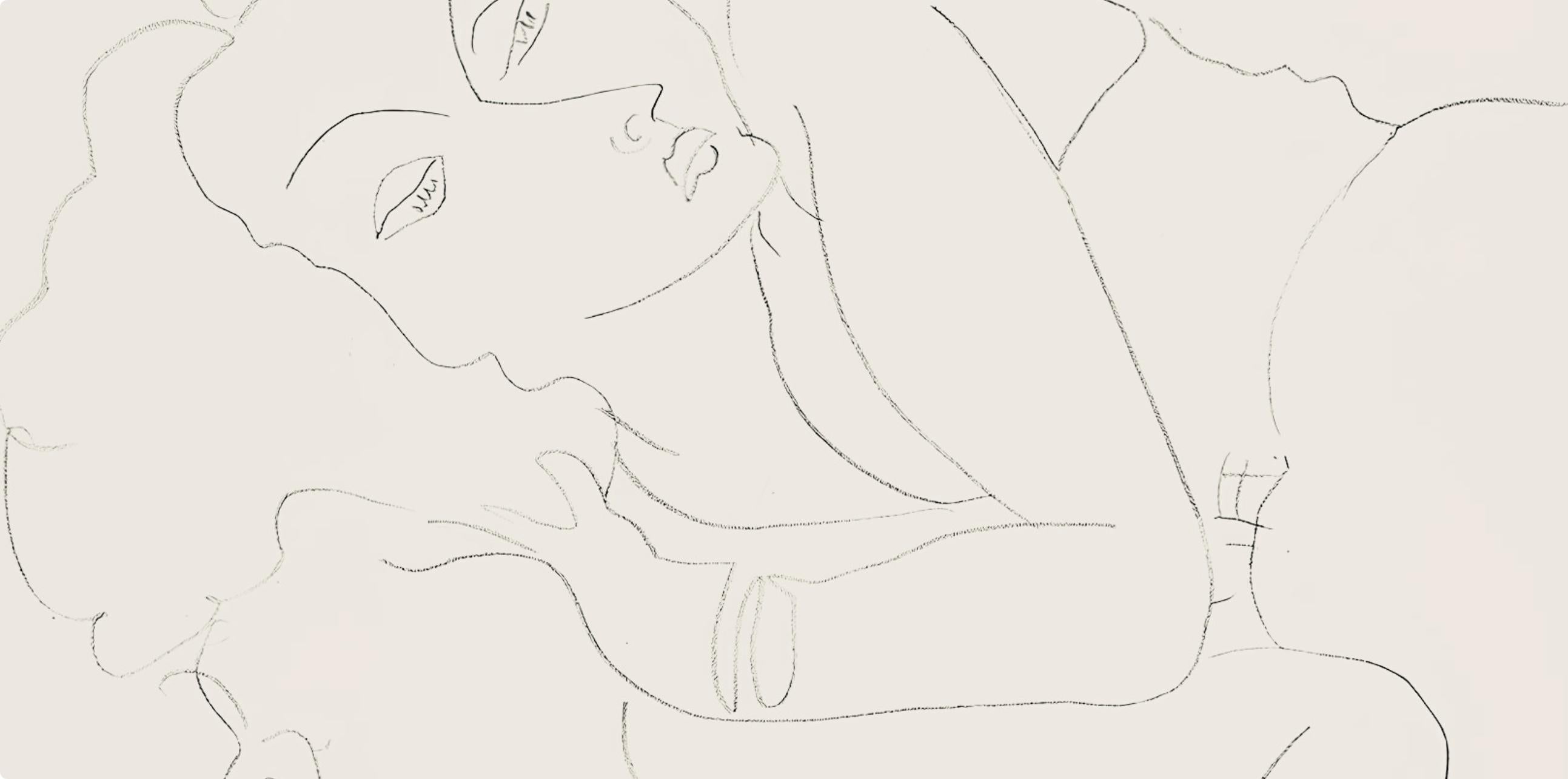 Matisse, Série F, var. 9 (Duthuit 9), Dessins, Thèmes et variations (after) - Modern Print by Henri Matisse