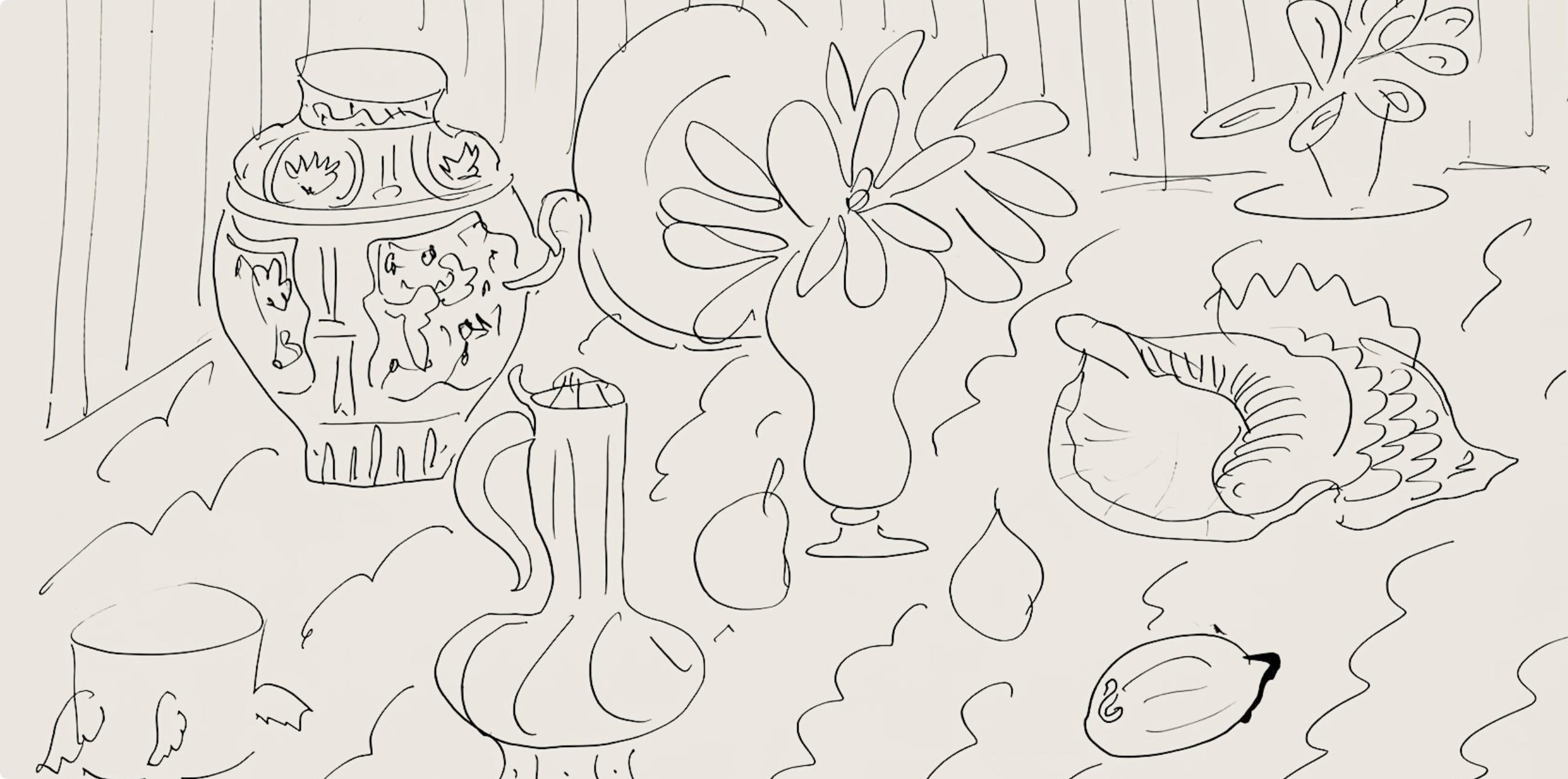 Matisse, Série G, var. 1 (Duthuit 9), Dessins, Thèmes et variations (after) - Modern Print by Henri Matisse