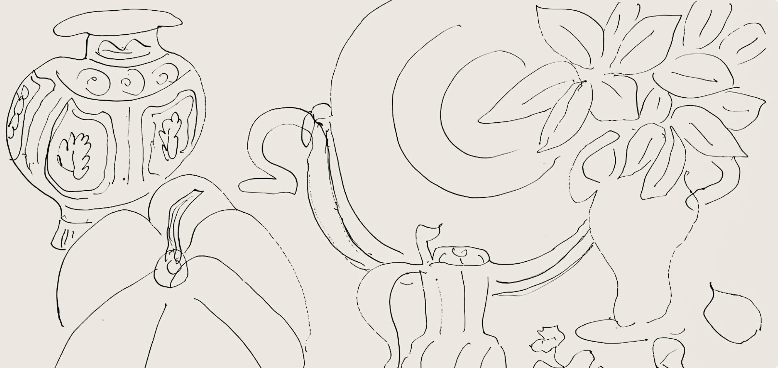 Matisse, Série G, var. 6 (Duthuit 9), Dessins, Thèmes et variations (d'après) - Print de Henri Matisse