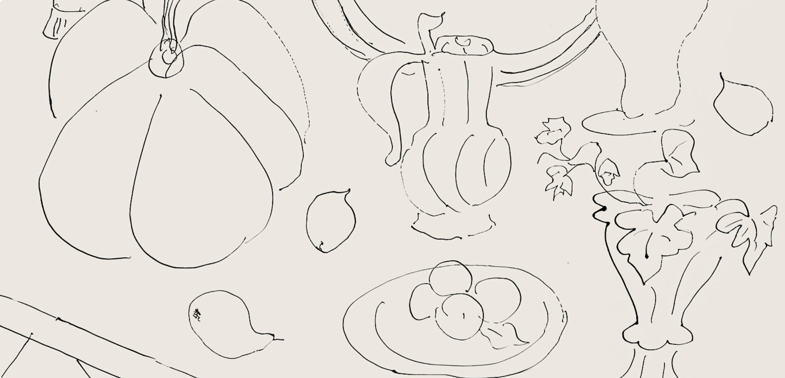 Matisse, Série G, var. 6 (Duthuit 9), Dessins, Thèmes et variations (d'après) - Moderne Print par Henri Matisse