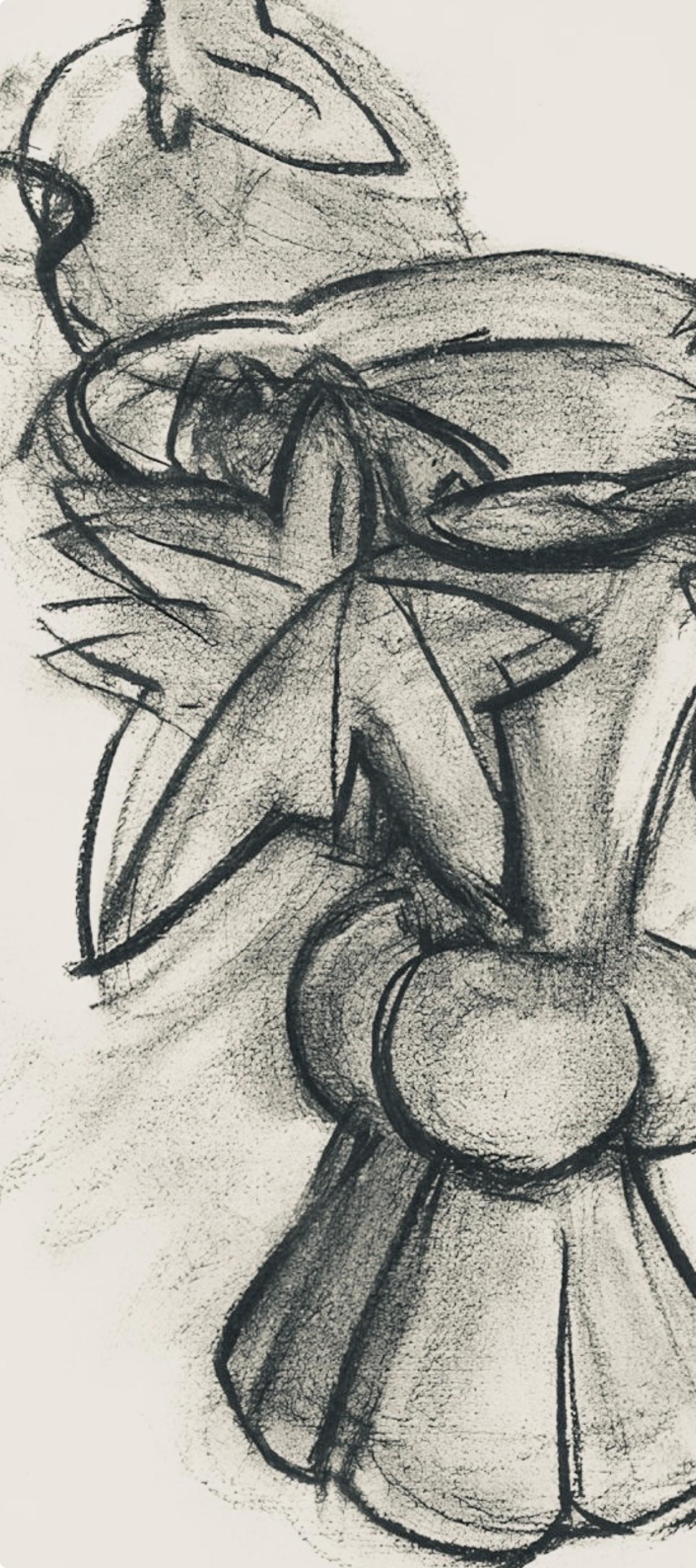 Matisse, Série H, var. 1 (Duthuit 9), Dessins, Thèmes et variations (after) - Gray Abstract Print by Henri Matisse