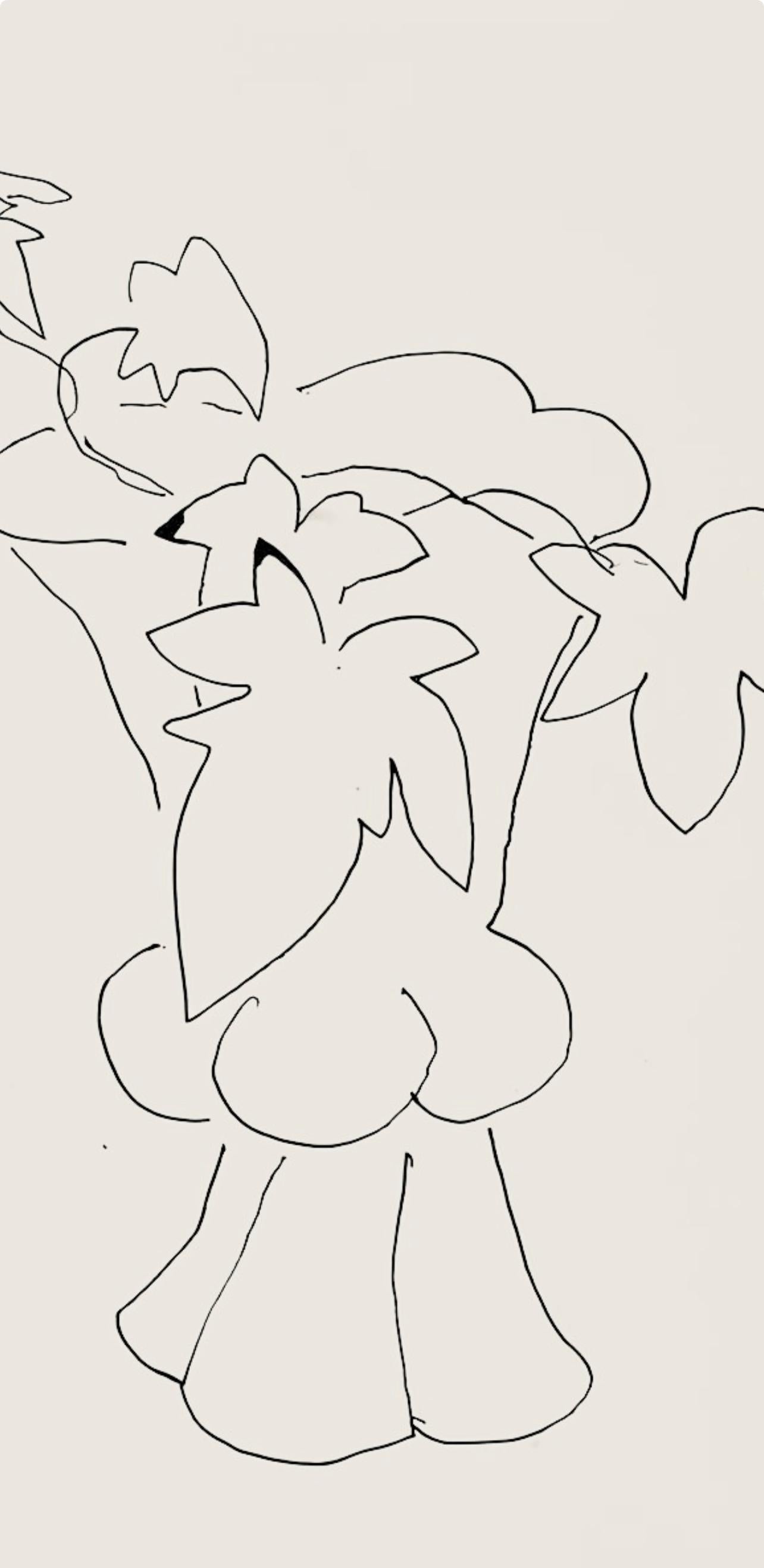 Matisse, Série H, var. 2 (Duthuit 9), Dessins, Thèmes et variations (after) - Beige Abstract Print by Henri Matisse