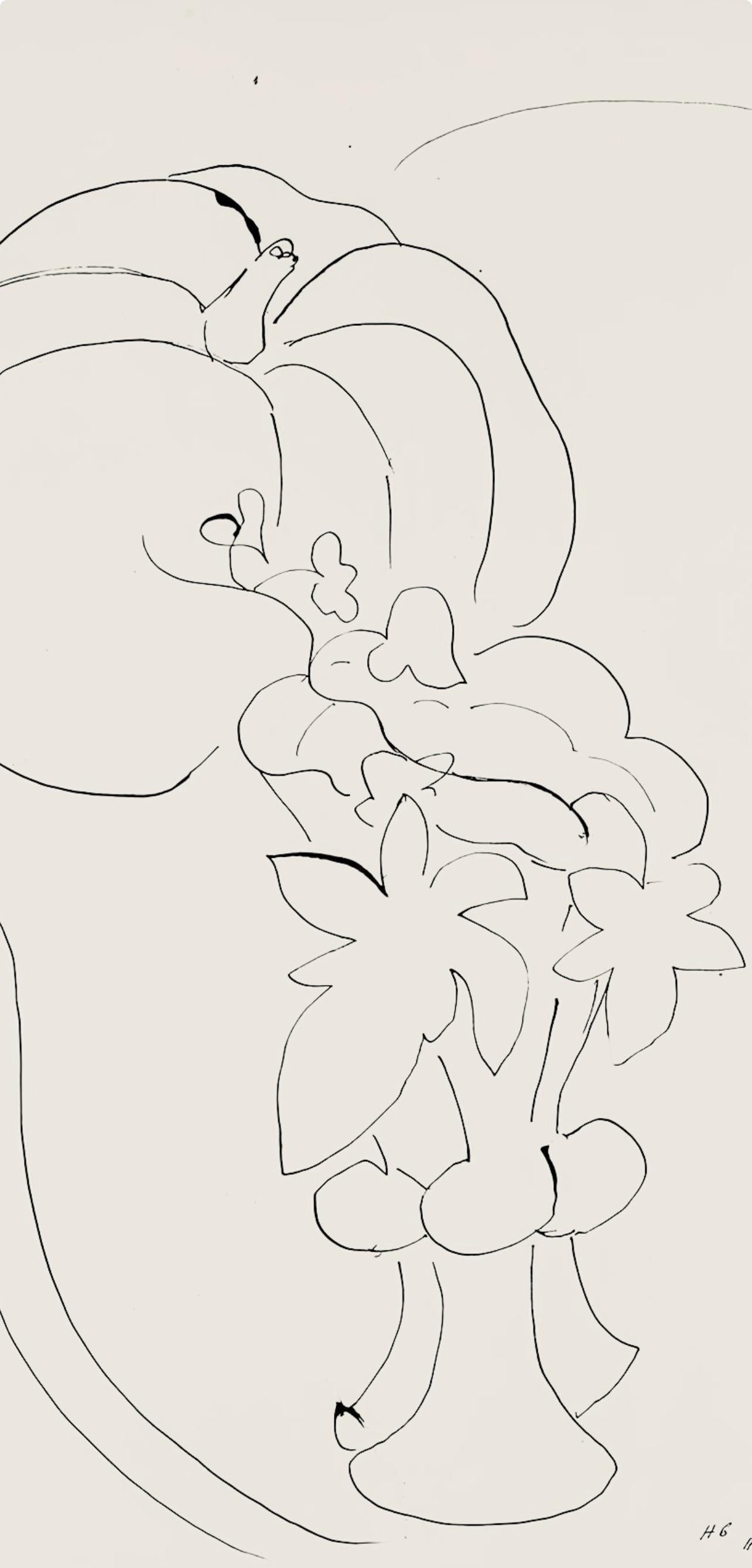 Matisse, Série H, var. 6 (Duthuit 9), Dessins, Thèmes et variations (after) - Print by Henri Matisse