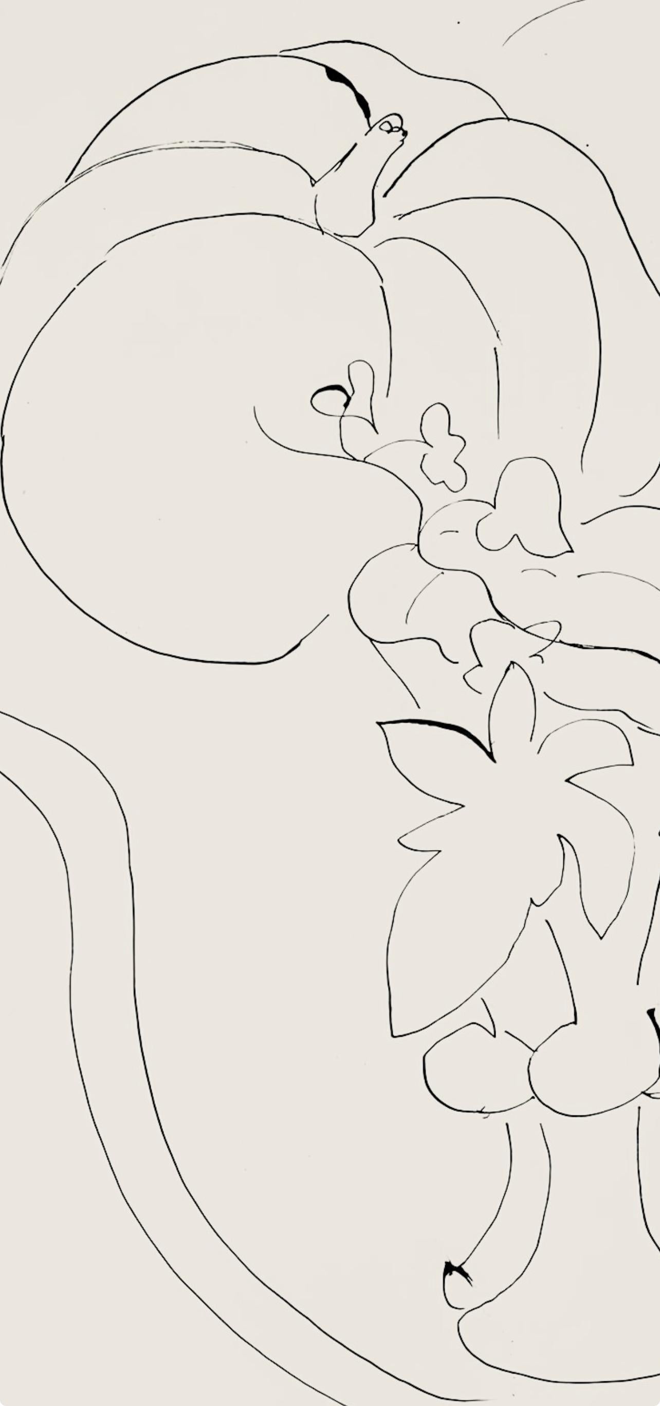 Matisse, Série H, var. 6 (Duthuit 9), Dessins, Thèmes et variations (after) - Modern Print by Henri Matisse
