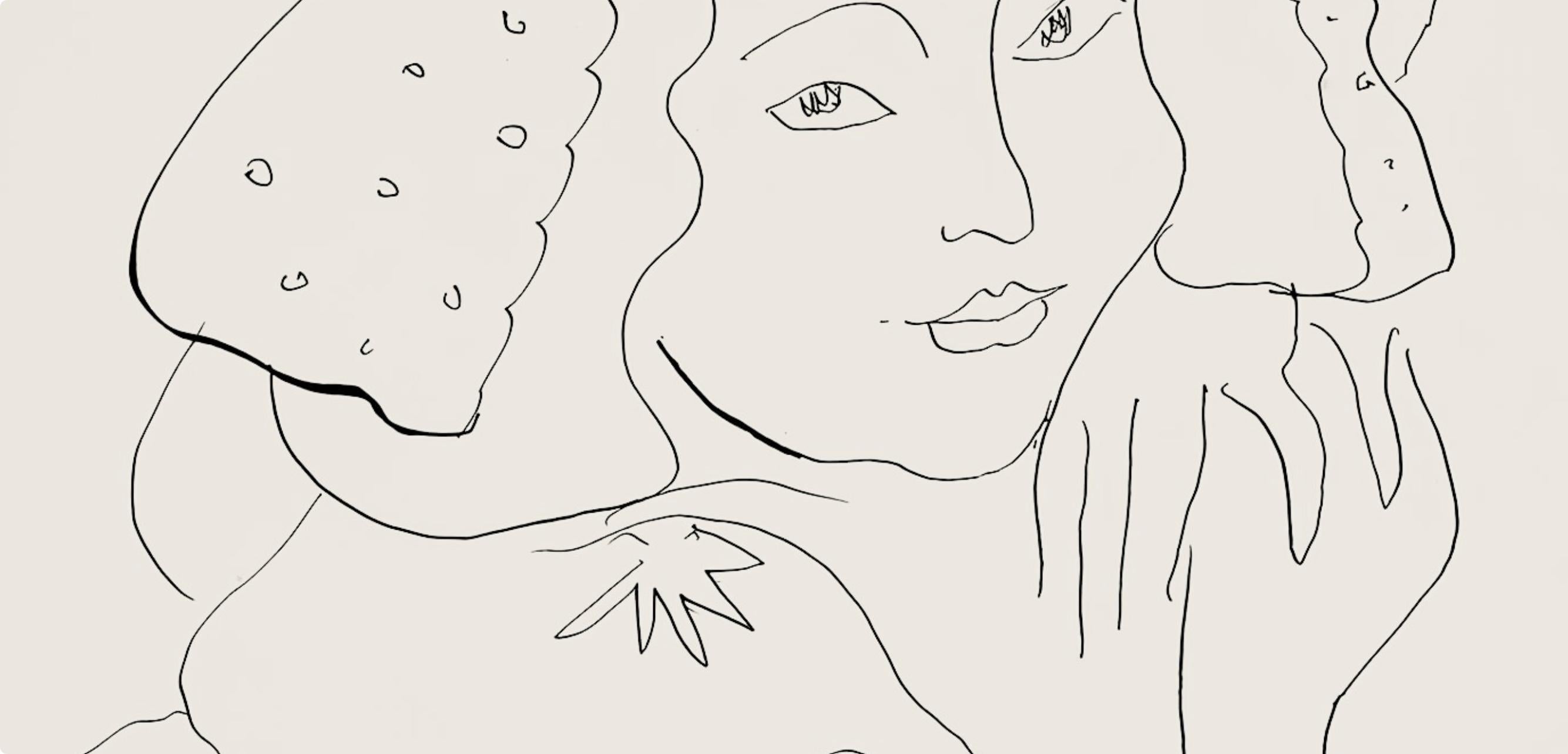 Matisse, Série I, var. 10 (Duthuit 9), Dessins, Thèmes et variations (dopo) - Print Moderno di Henri Matisse