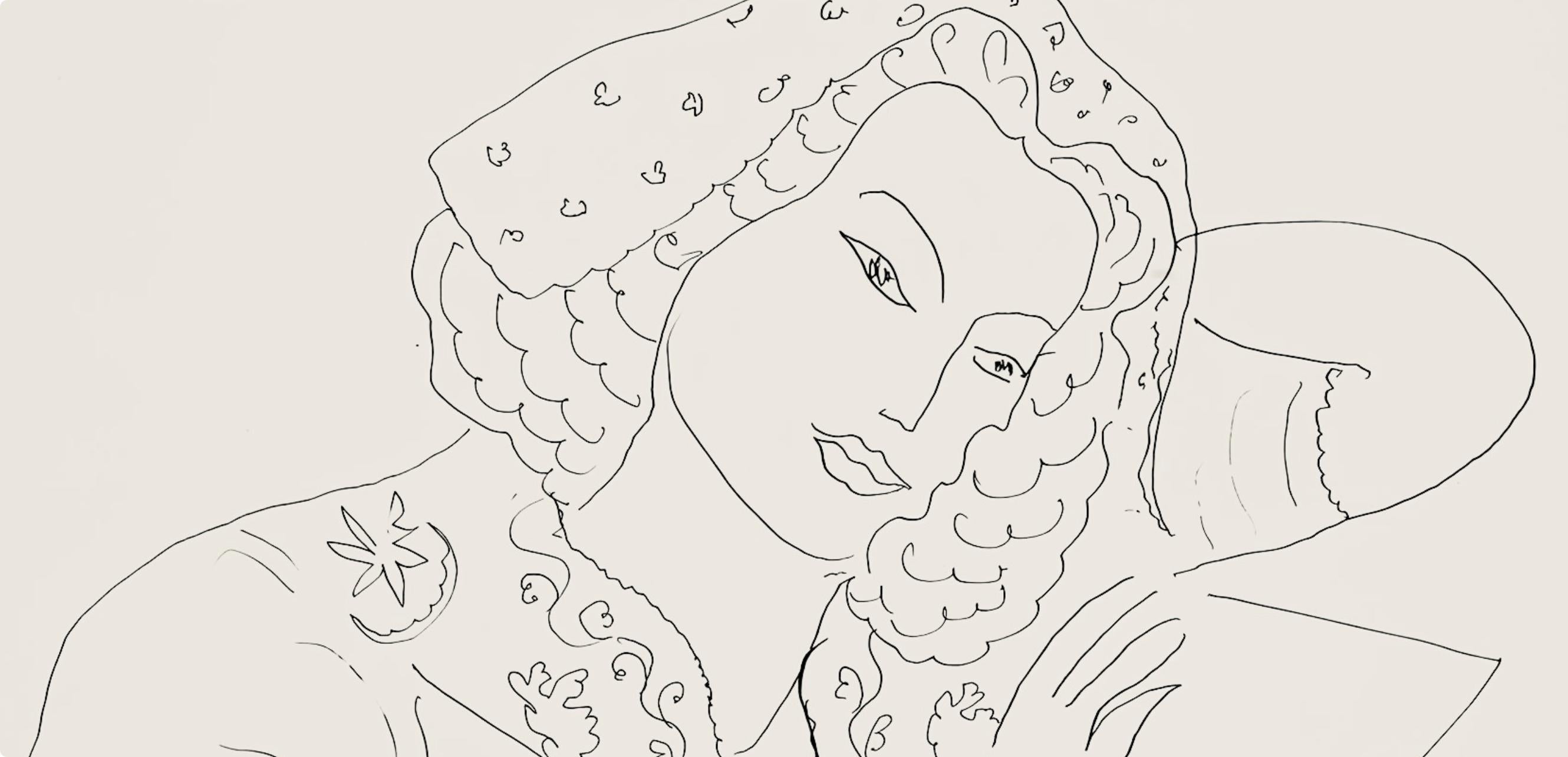 Matisse, Série I, var. 11 (Duthuit 9), Dessins, Thèmes et variations (after) - Print by Henri Matisse