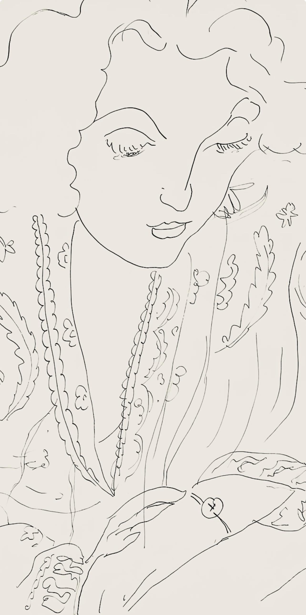 Matisse, Série I, var. 14 (Duthuit 9), Dessins, Thèmes et variations (after) - Print by Henri Matisse