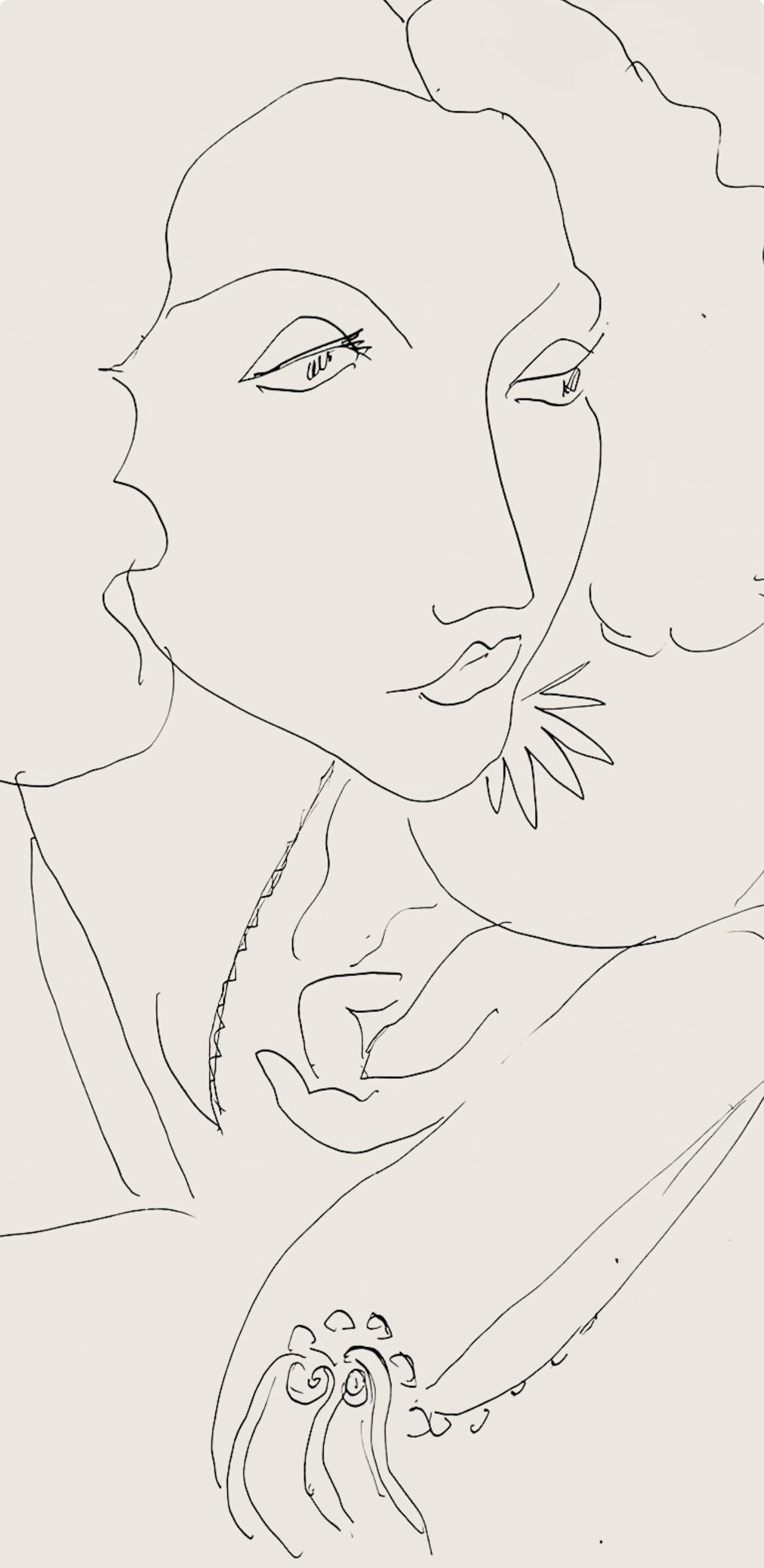 Matisse, Série I, var. 15 (Duthuit 9), Dessins, Thèmes et variations (after) - Print by Henri Matisse