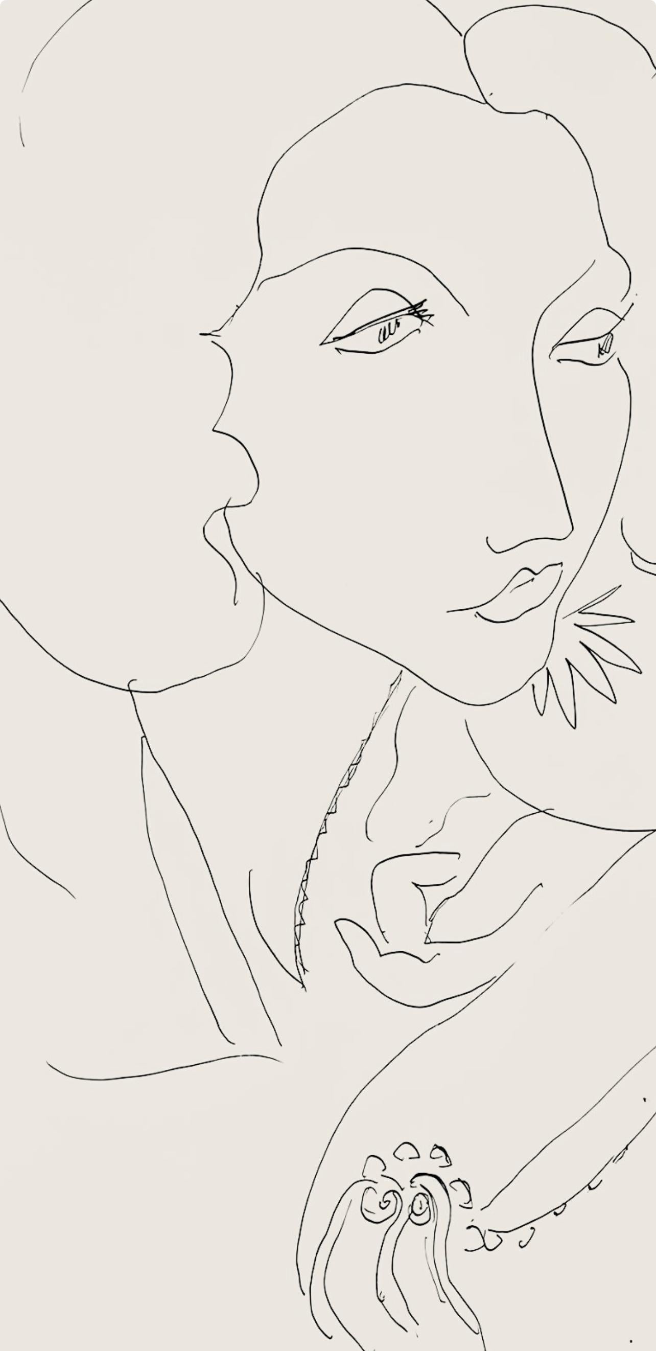 Matisse, Série I, var. 15 (Duthuit 9), Dessins, Thèmes et variations (after) - Modern Print by Henri Matisse