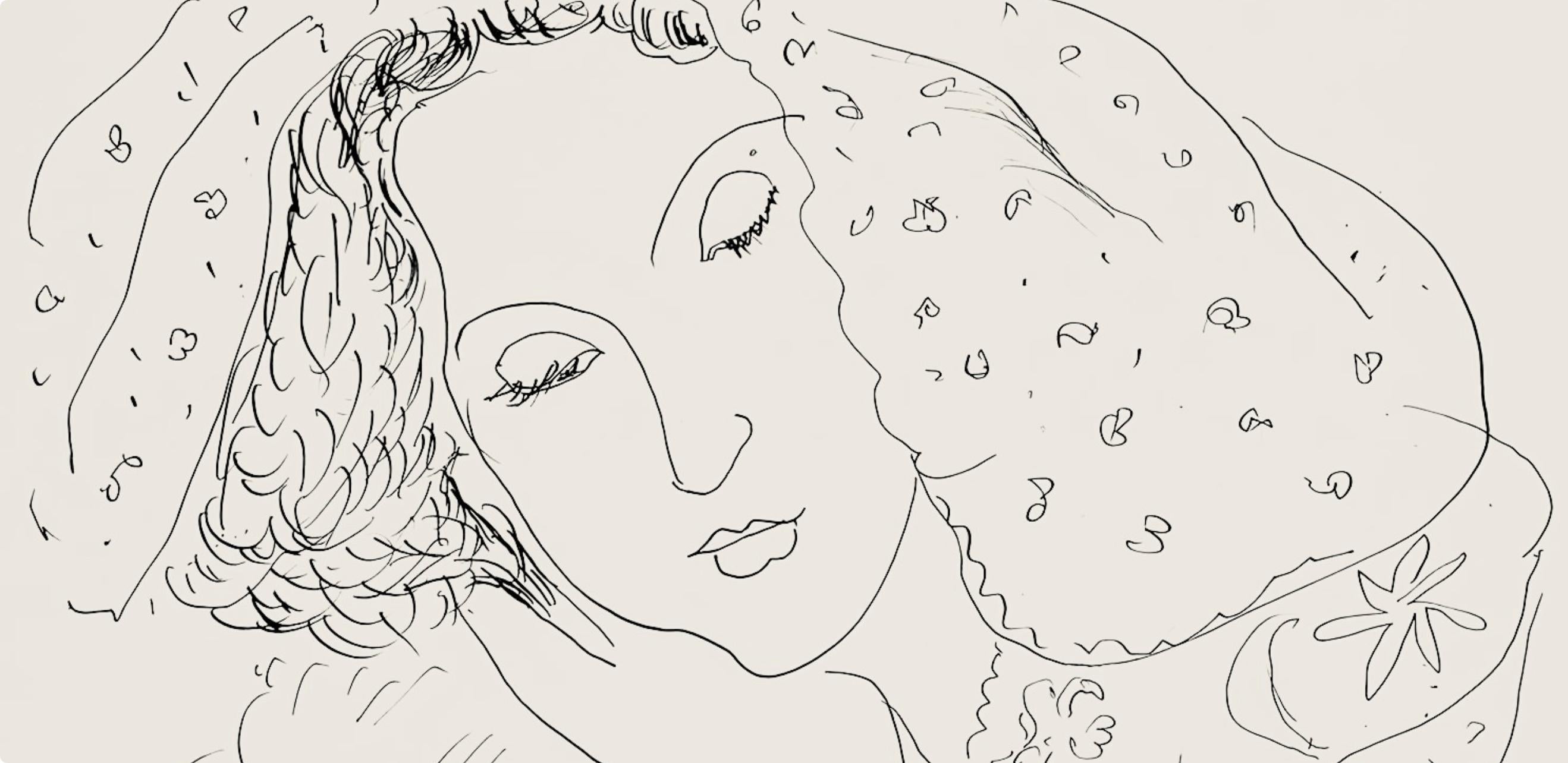 Matisse, Série I, var. 2 (Duthuit 9), Dessins, Thèmes et variations (after) - Print by Henri Matisse