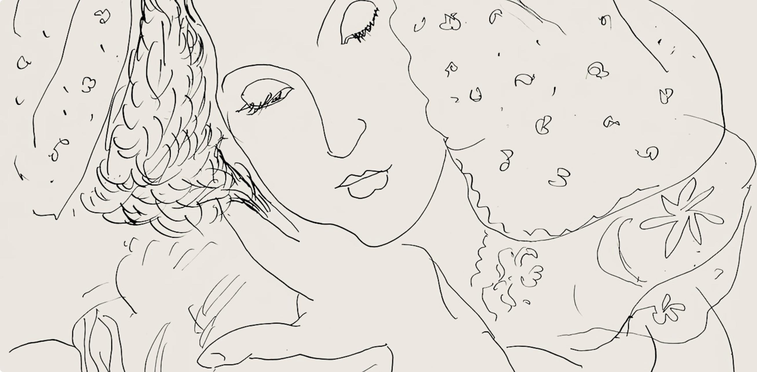 Matisse, Série I, var. 2 (Duthuit 9), Dessins, Thèmes et variations (after) - Modern Print by Henri Matisse