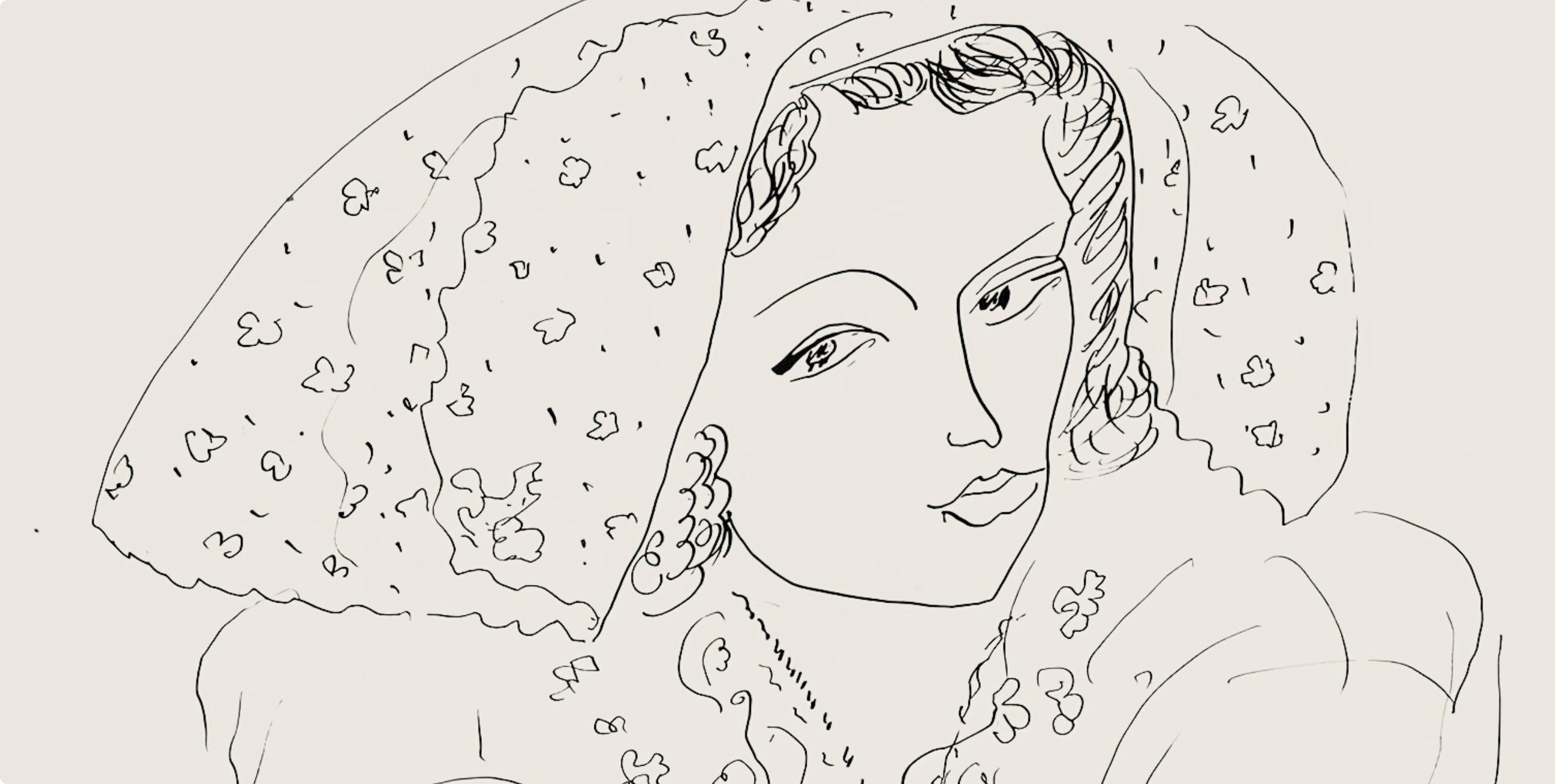 Matisse, Série I, var. 3 (Duthuit 9), Dessins, Thèmes et variations (after) - Print by Henri Matisse