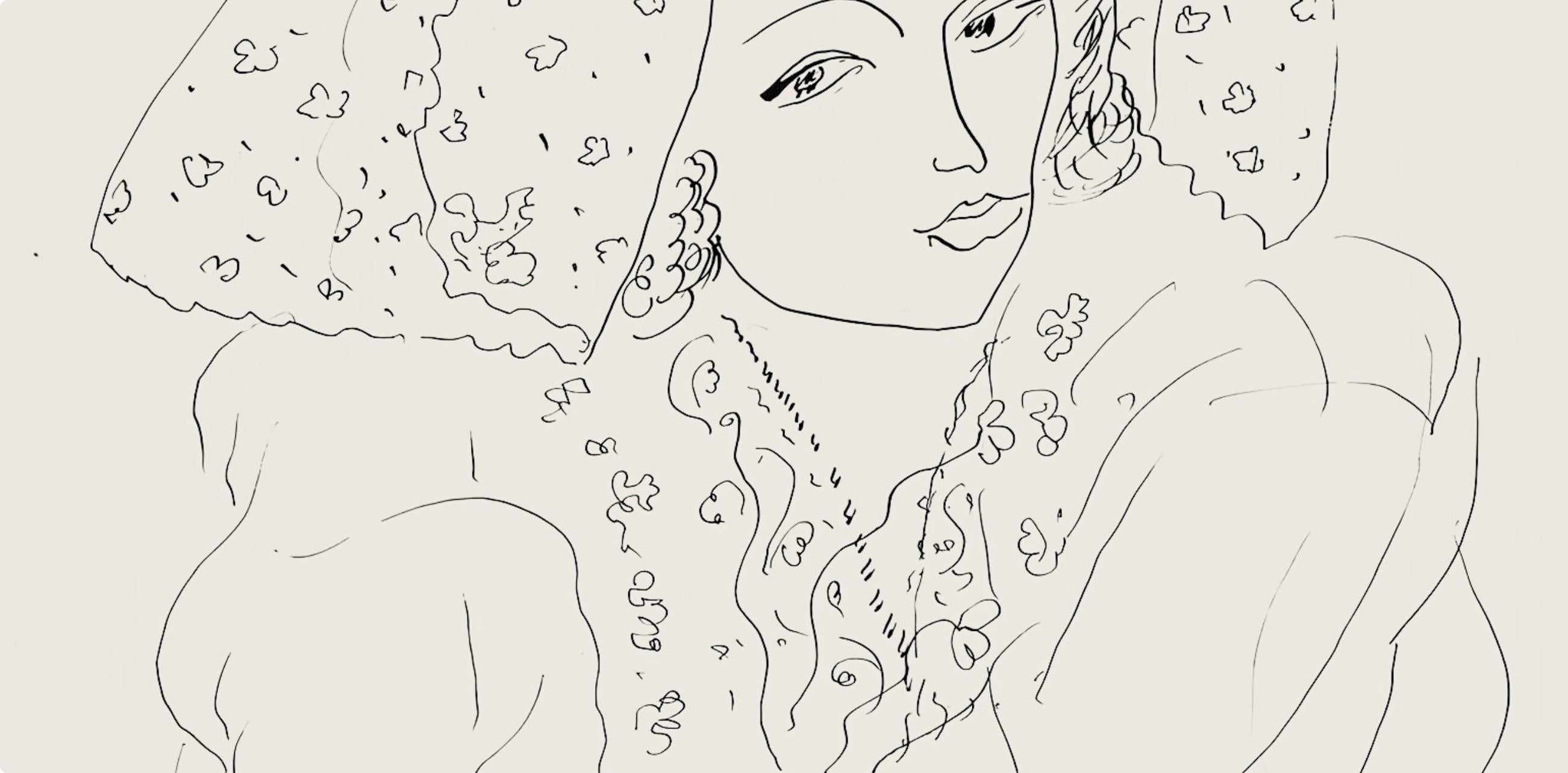 Matisse, Série I, var. 3 (Duthuit 9), Dessins, Thèmes et variations (after) - Modern Print by Henri Matisse