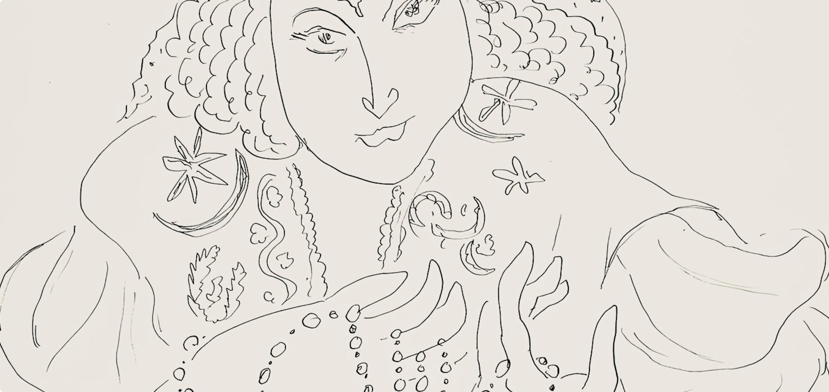 Matisse, Série I, var. 7 (Duthuit 9), Dessins, Thèmes et variations (after) - Modern Print by Henri Matisse
